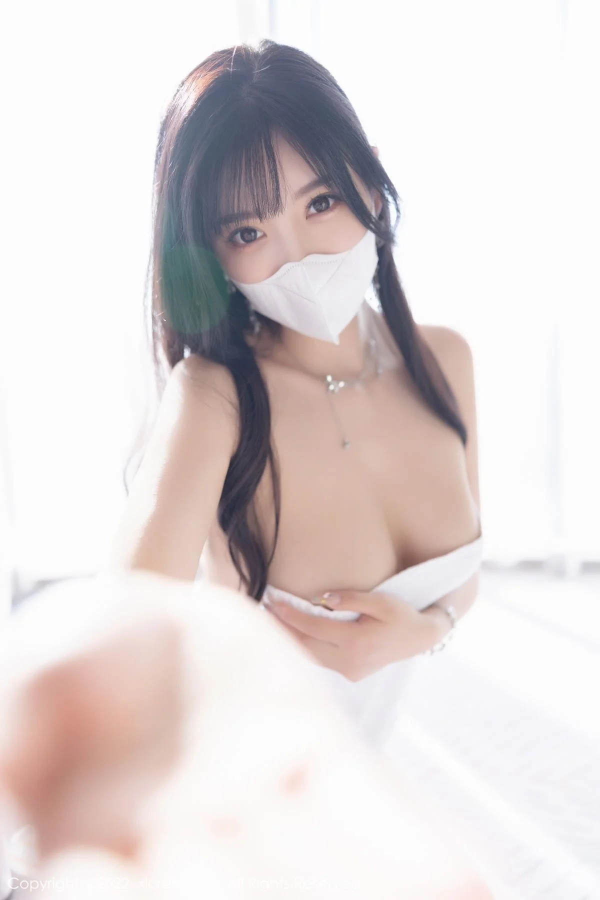杨晨晨Yome私房性感白色浴巾裹身秀火辣身材极致绝美写真 第 44 张