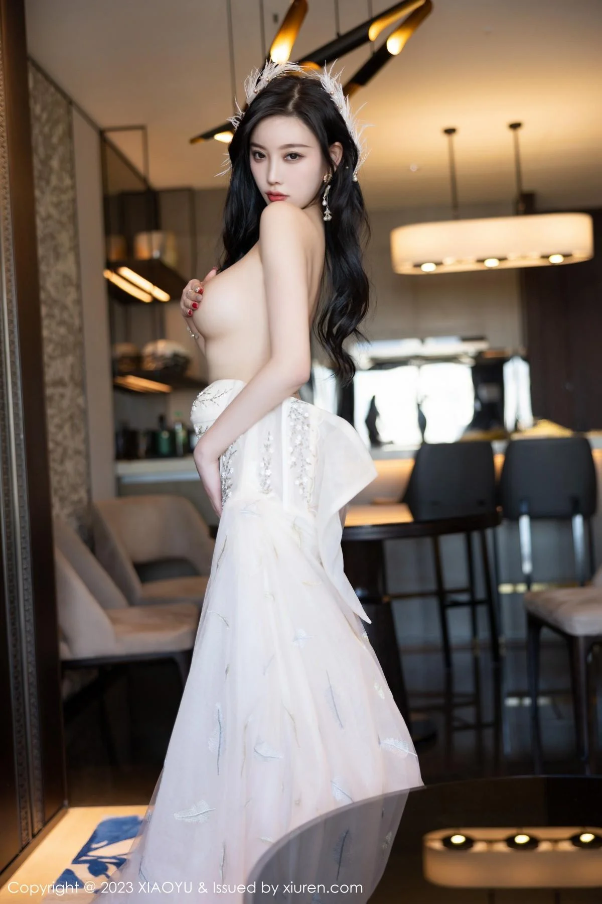 杨晨晨Yome生日主题脱连衣长裙露火辣身材极致绝美写真 第 133 张
