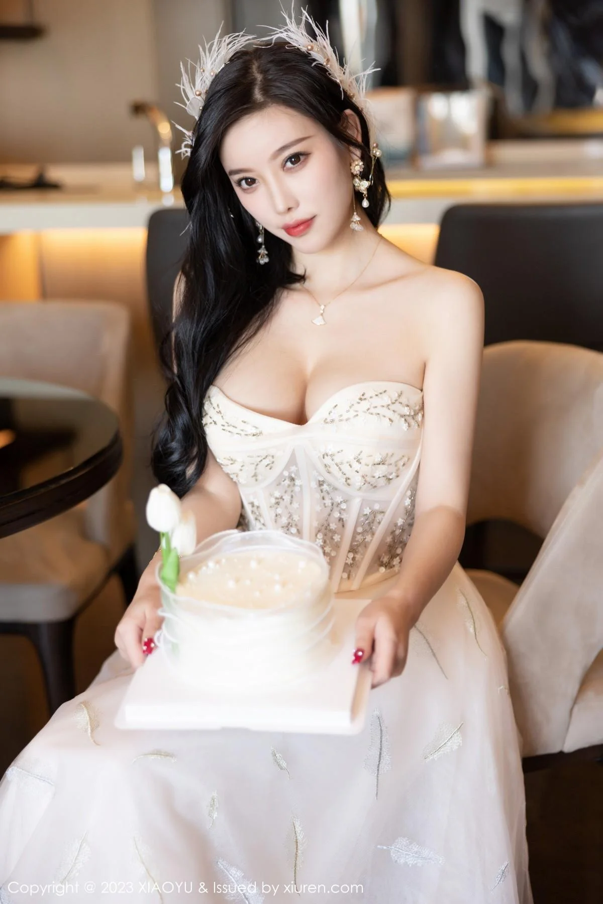 杨晨晨Yome生日主题脱连衣长裙露火辣身材极致绝美写真 第 31 张