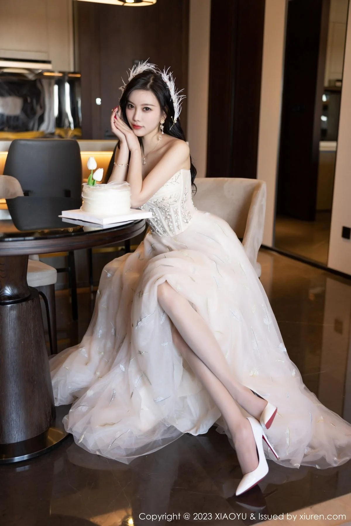 杨晨晨Yome生日主题脱连衣长裙露火辣身材极致绝美写真 第 38 张