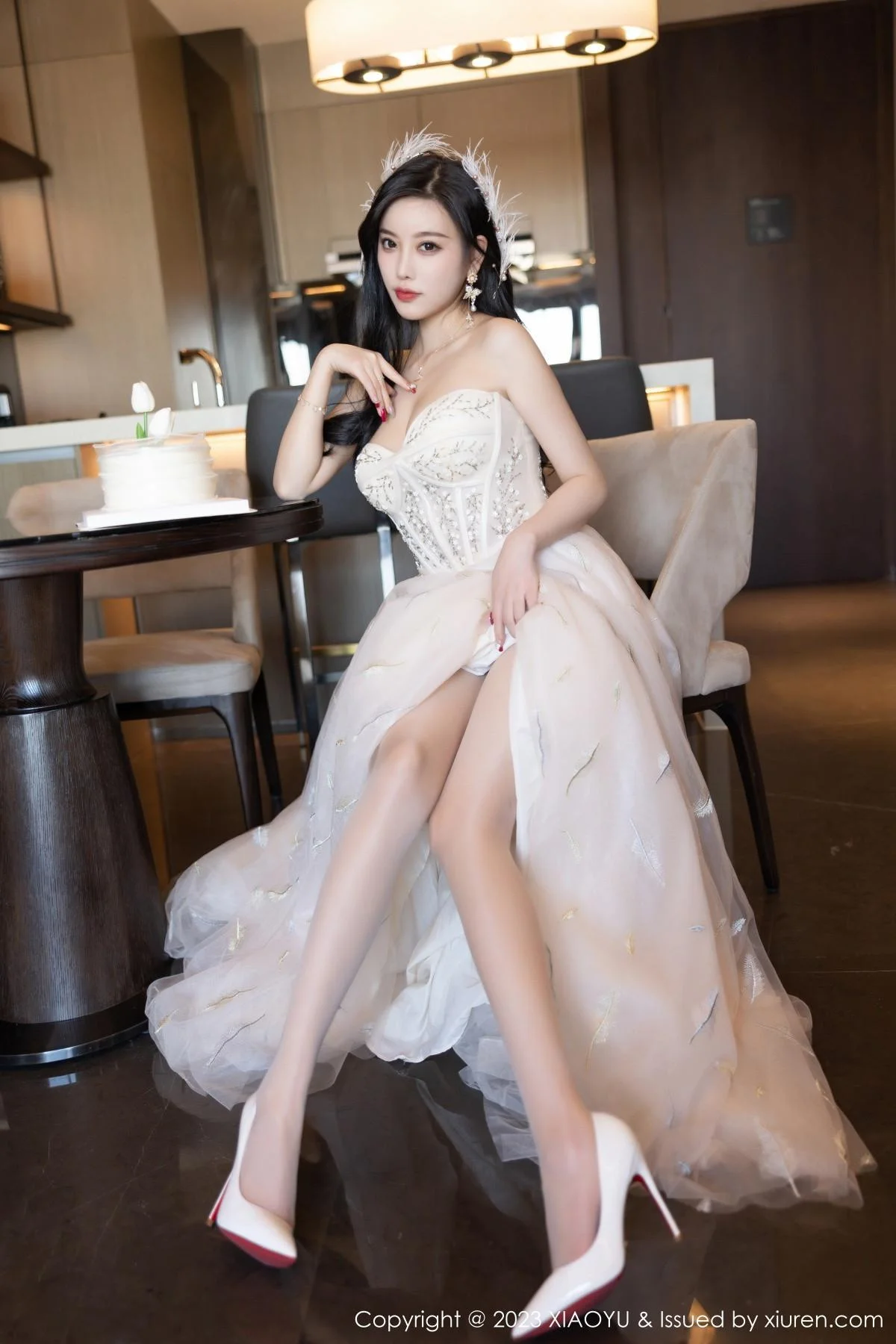 杨晨晨Yome生日主题脱连衣长裙露火辣身材极致绝美写真 第 46 张