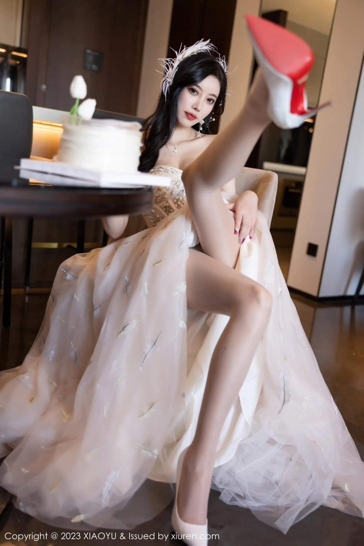 杨晨晨Yome生日主题脱连衣长裙露火辣身材极致绝美写真 第 54 张