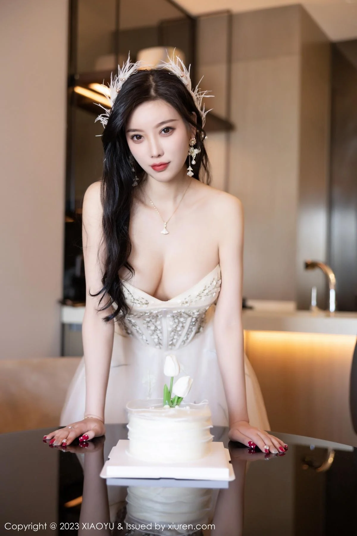 杨晨晨Yome生日主题脱连衣长裙露火辣身材极致绝美写真 第 71 张