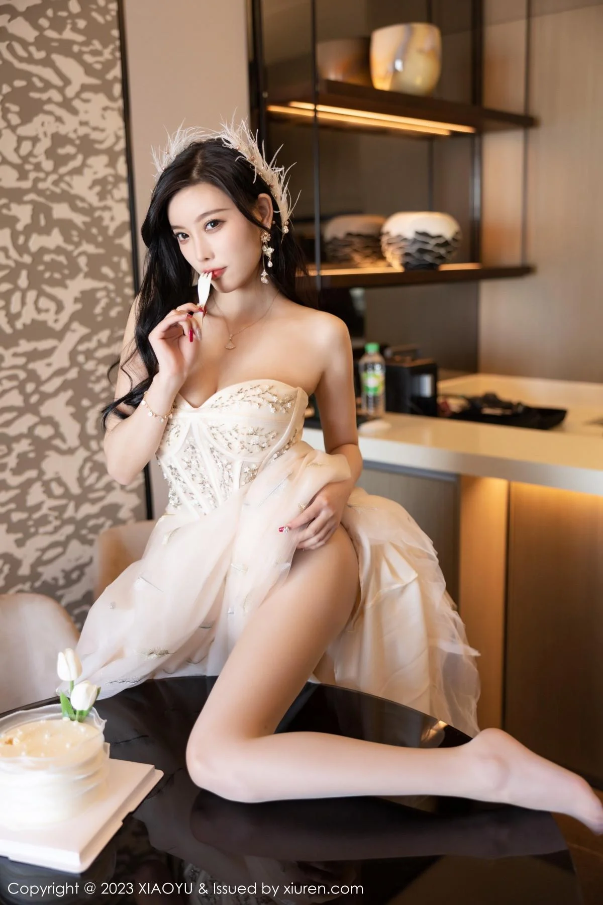 杨晨晨Yome生日主题脱连衣长裙露火辣身材极致绝美写真 第 84 张