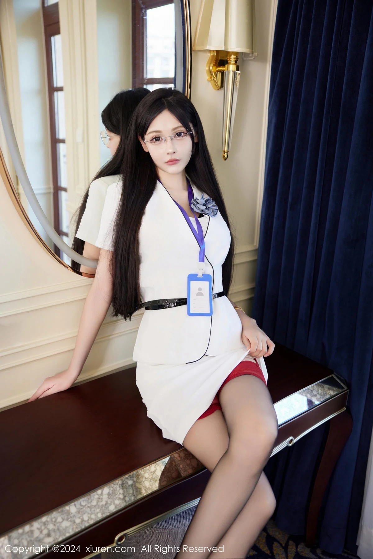 智恩baby私房性感黑色内衣配黑丝吊袜秀丰腴美臀绝美写真 第 7 张