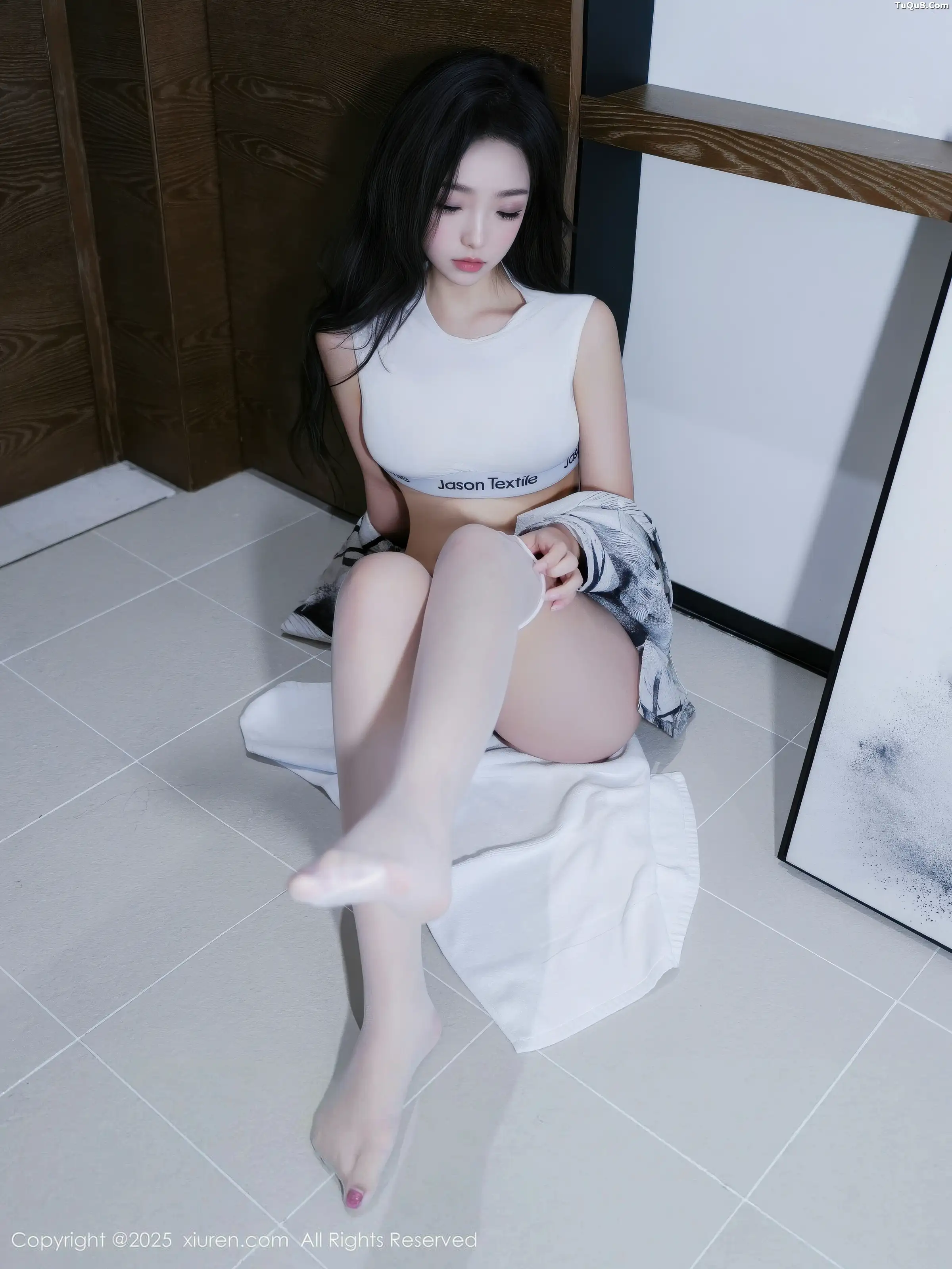 虞姬无悔性感白色运动内衣配白色丝袜秀曼妙身材绝美写真 第 46 张