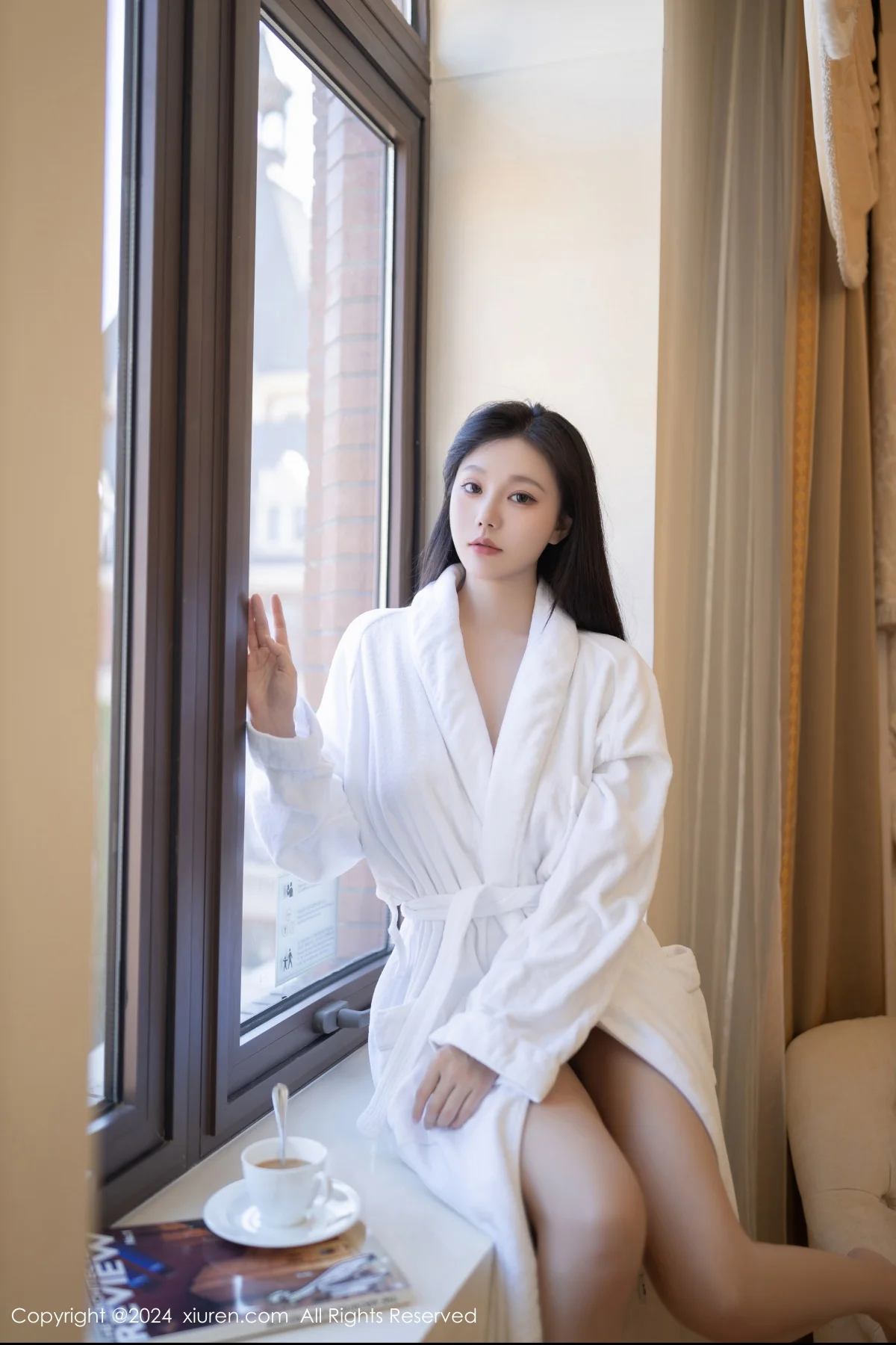 安然anran性感白色浴袍配白色浴巾秀柔美身段撩人绝美写真 第 10 张