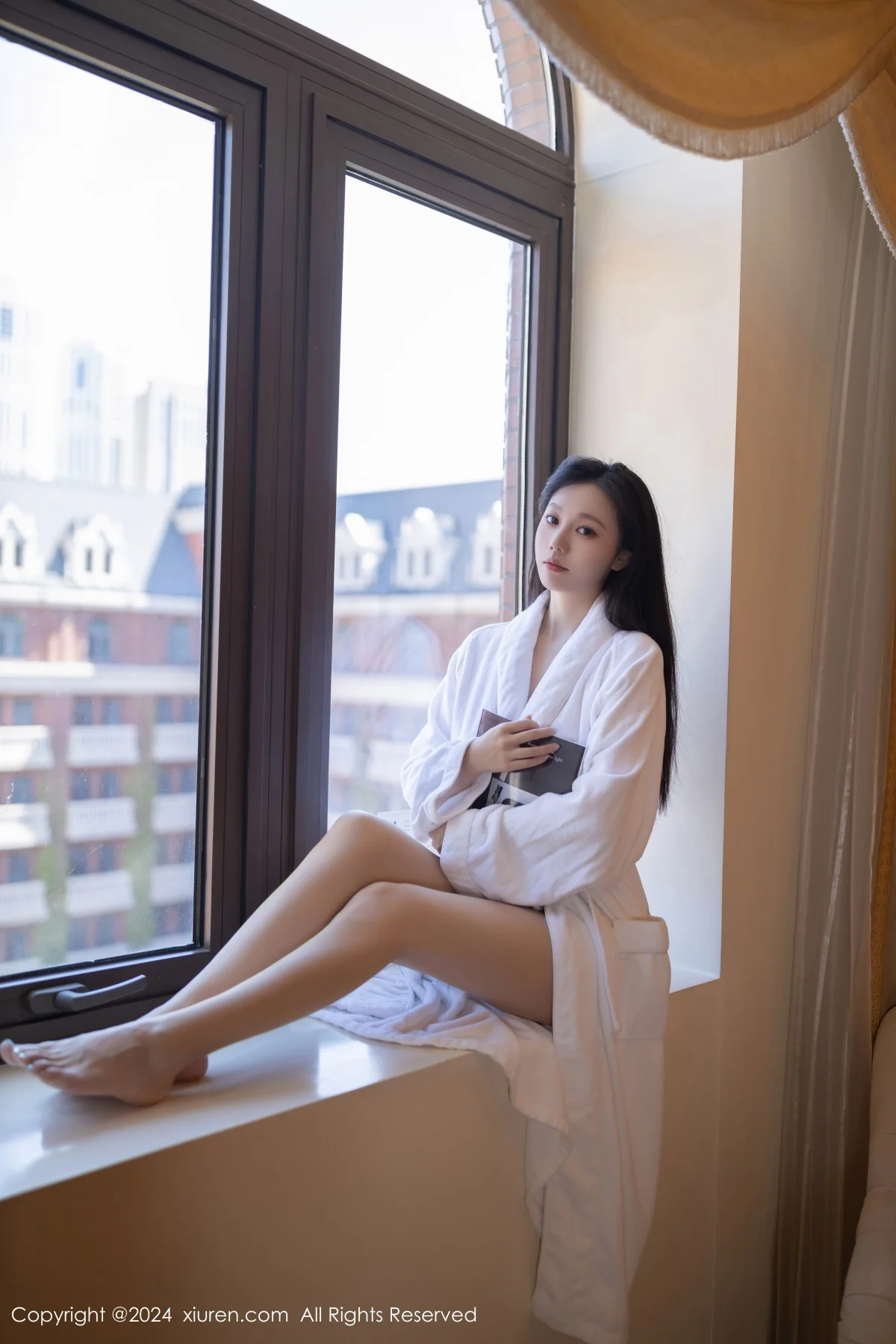 安然anran性感白色浴袍配白色浴巾秀柔美身段撩人绝美写真 第 13 张