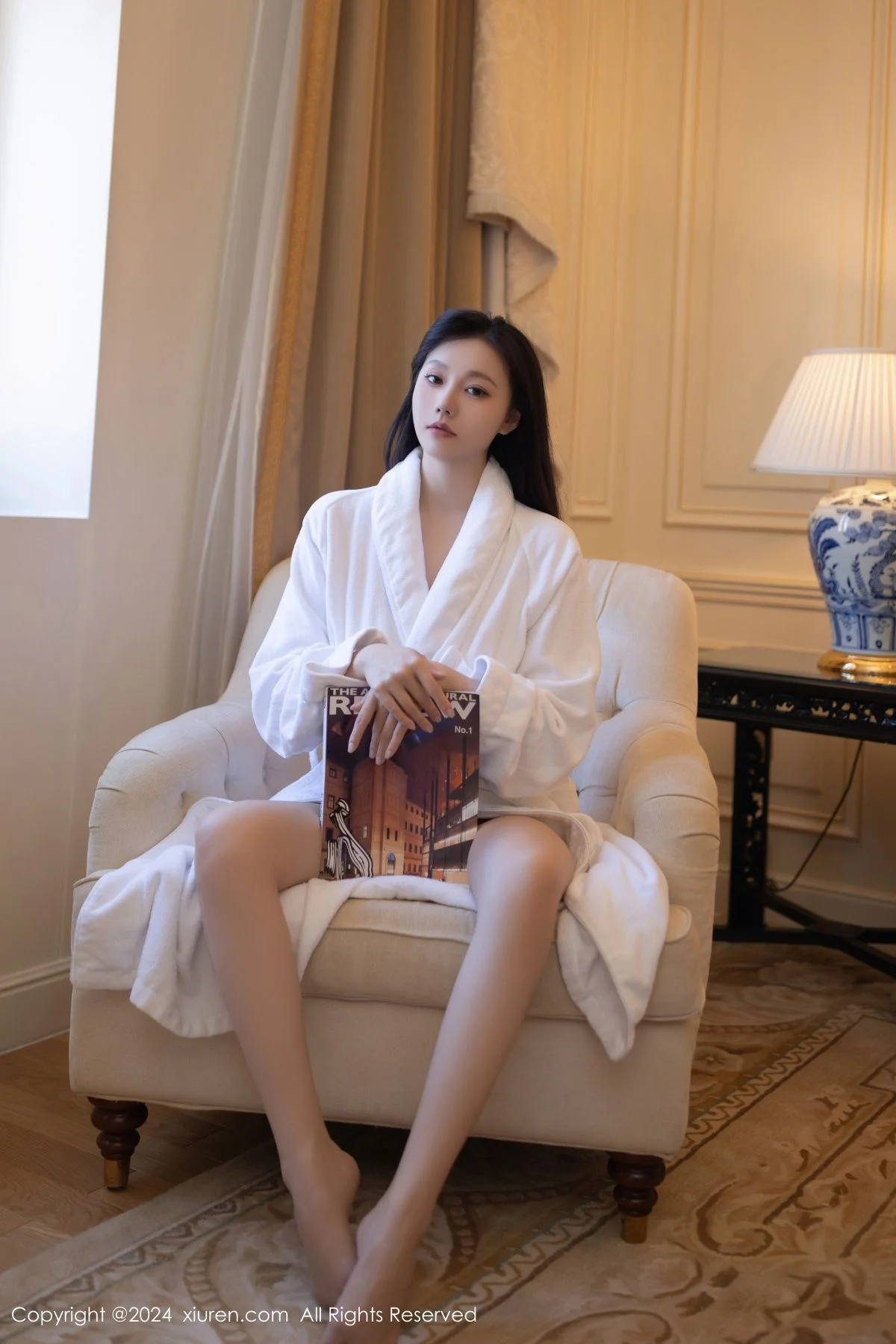 安然anran性感白色浴袍配白色浴巾秀柔美身段撩人绝美写真 第 17 张