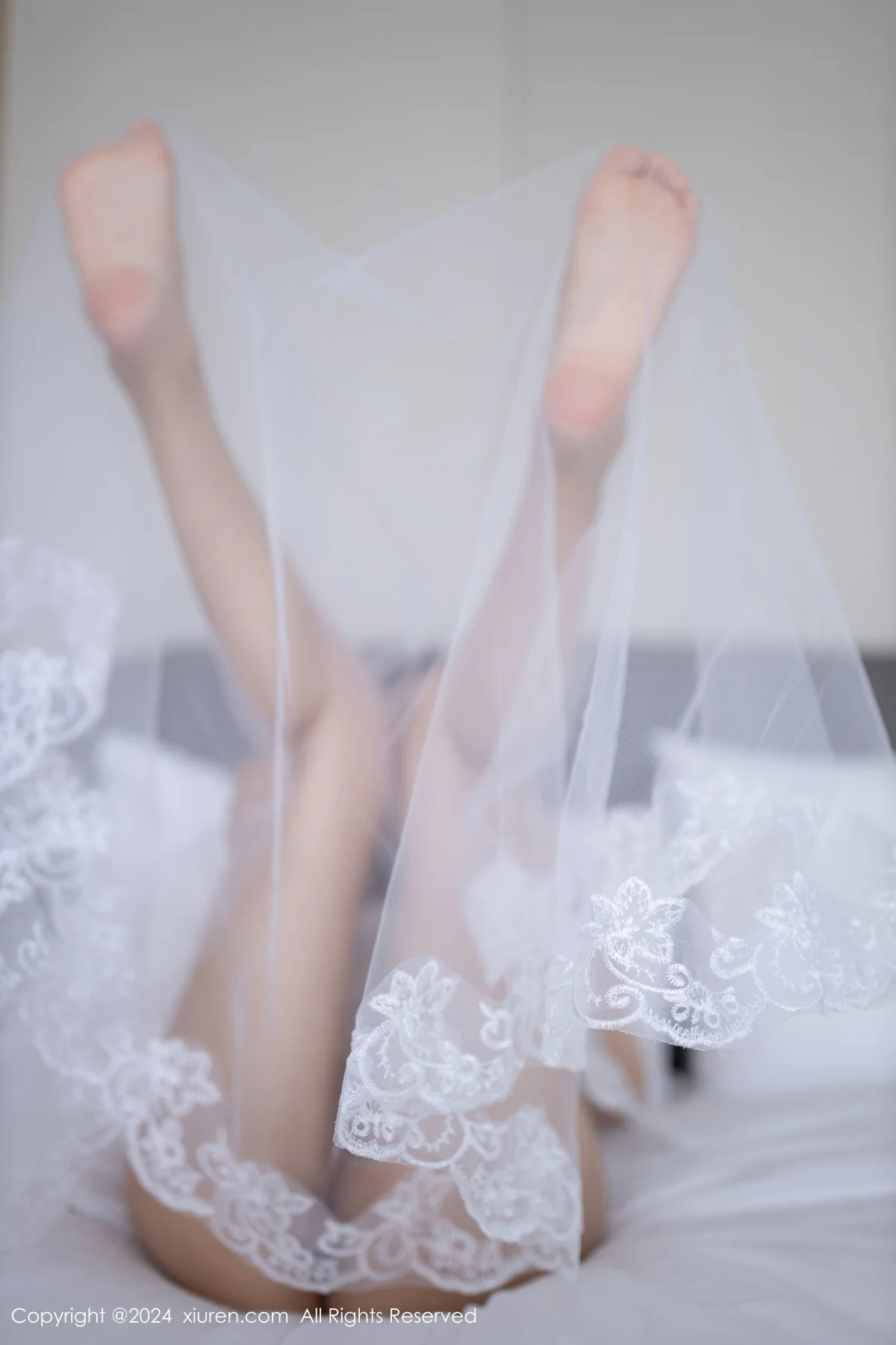 唐安琪性感白色婚纱露白色内衣配超薄肉丝秀美腿绝美写真 第 81 张