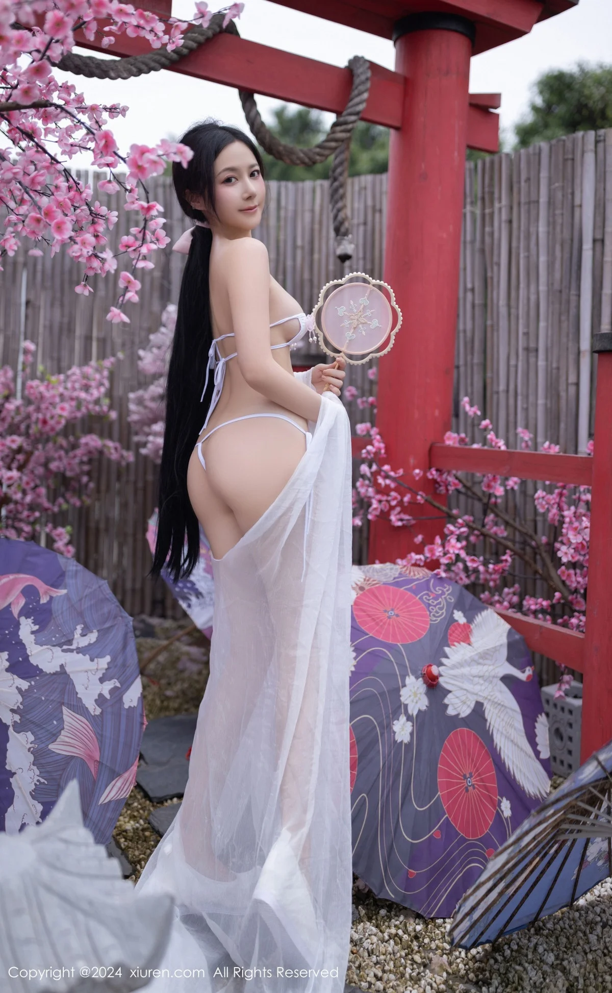 鱼子酱Fish性感白色轻透连衣裙露白色情趣内衣迷人绝美写真 第 79 张