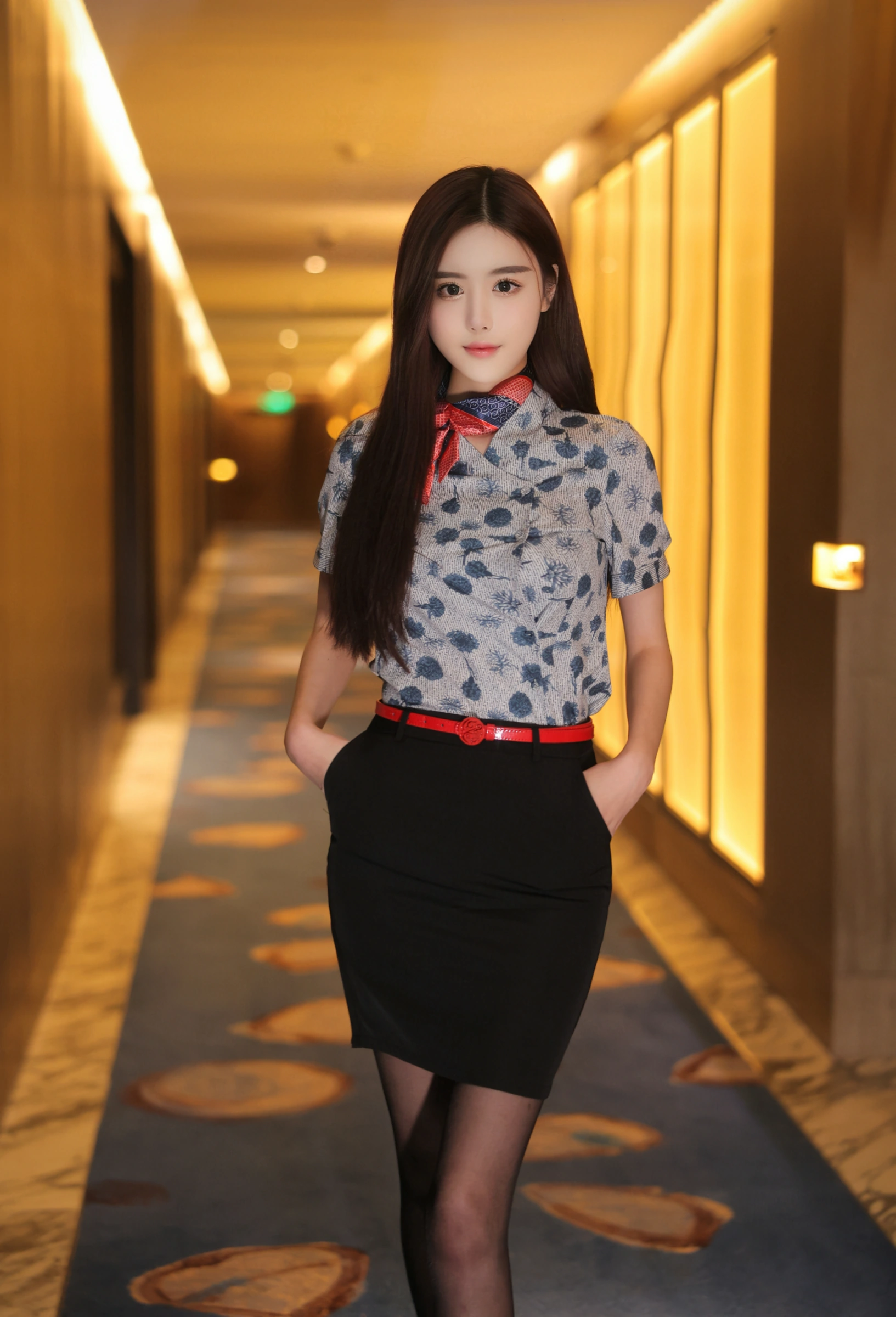 [秀人付费] 晚苏susu 诱人私拍福利 空姐制服 第 18 张