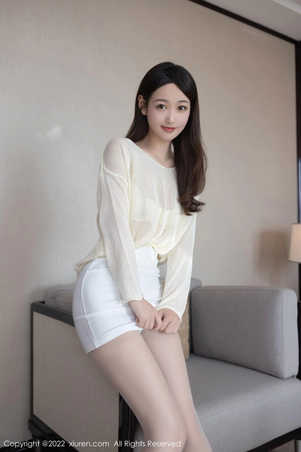 唐安琪珠三角旅拍脱白色清透上衣露蕾丝内衣撩人绝美写真 第 35 张