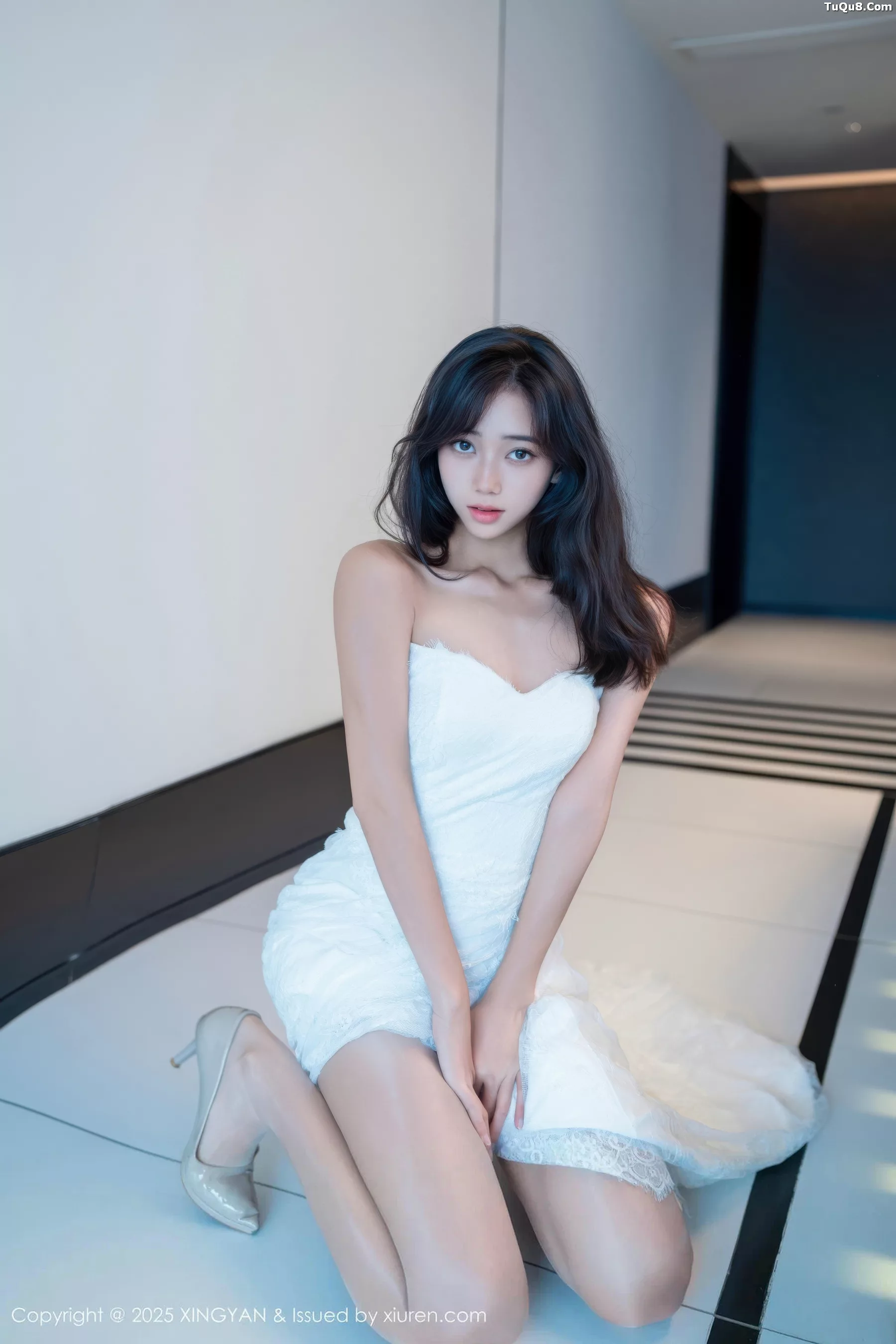 时安安性感白色连衣裙配超薄白丝秀柔美身材迷人绝美写真 第 30 张