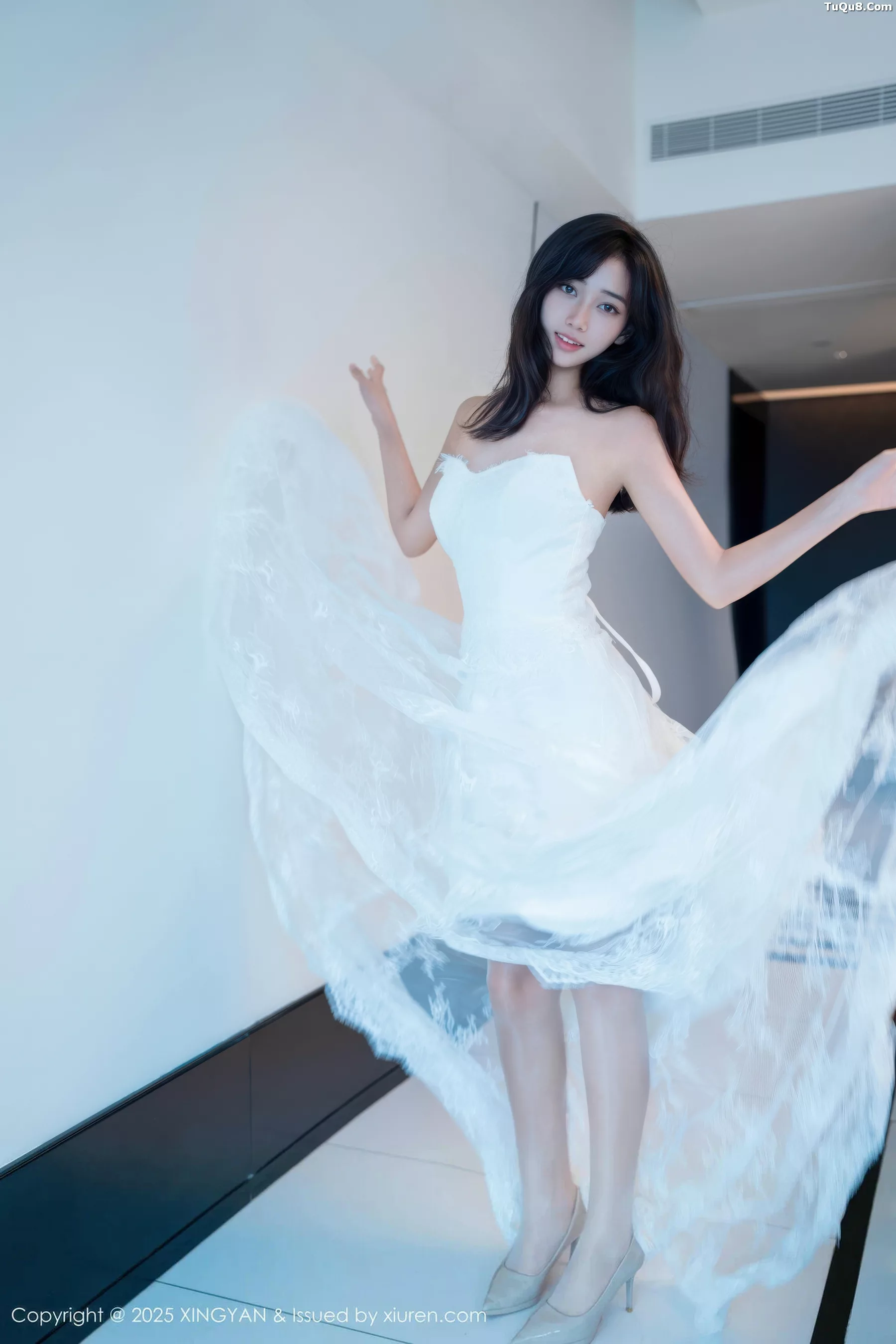 时安安性感白色连衣裙配超薄白丝秀柔美身材迷人绝美写真 第 33 张