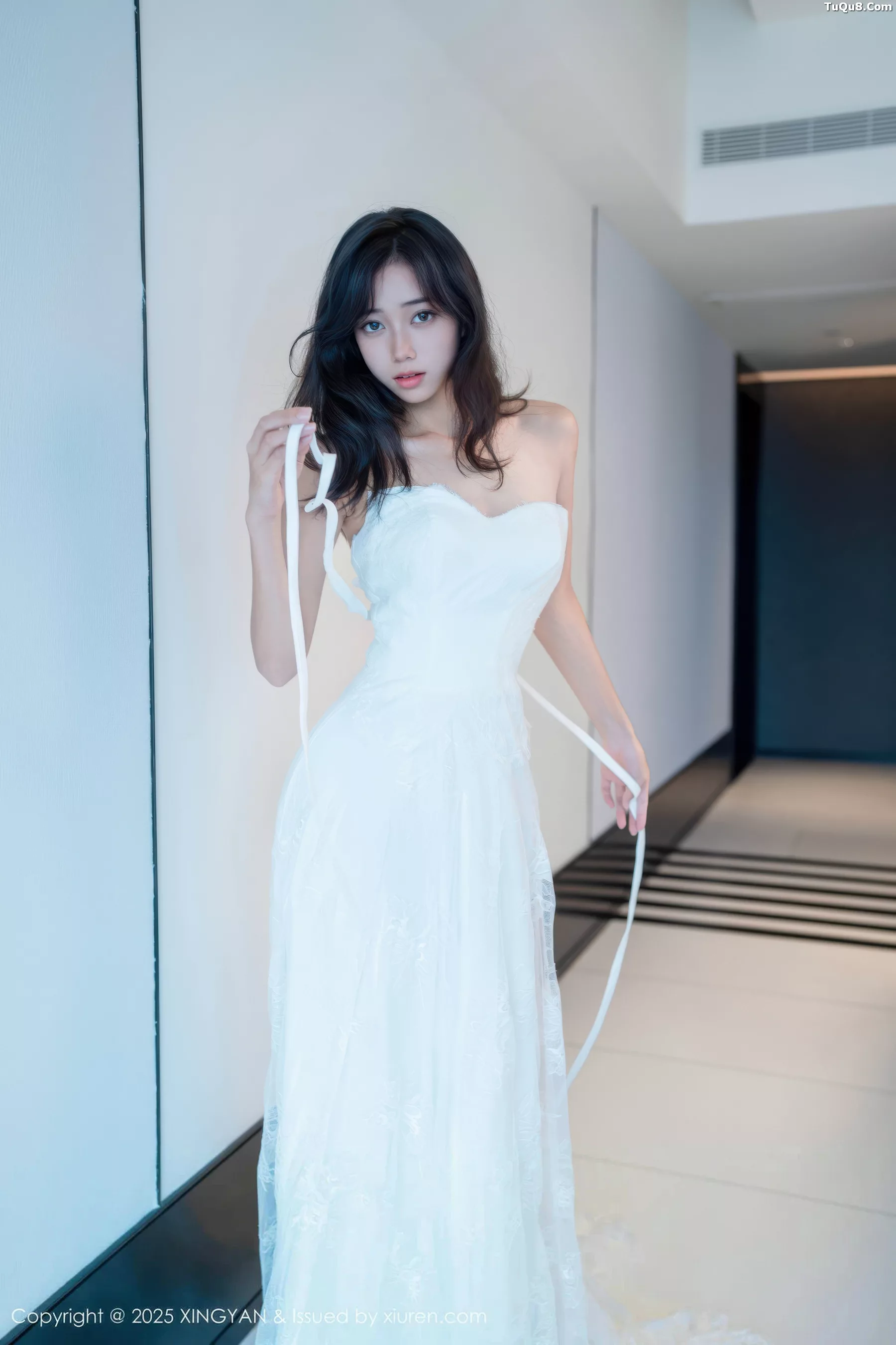 时安安性感白色连衣裙配超薄白丝秀柔美身材迷人绝美写真 第 37 张