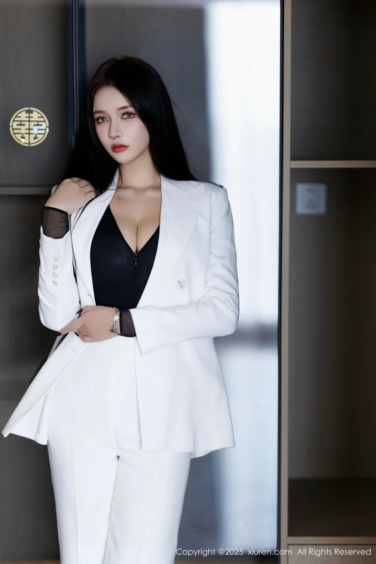 娜比性感黑色情趣内衣配黑丝吊袜秀凹凸身材完美绝美写真 第 21 张