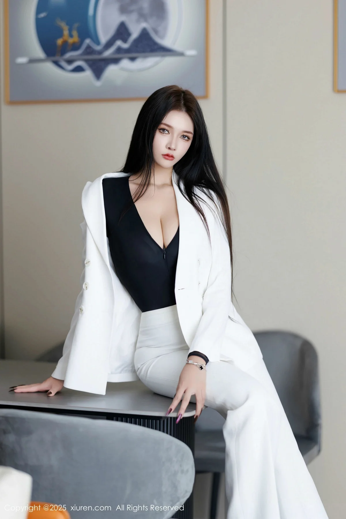 娜比性感黑色情趣内衣配黑丝吊袜秀凹凸身材完美绝美写真 第 28 张