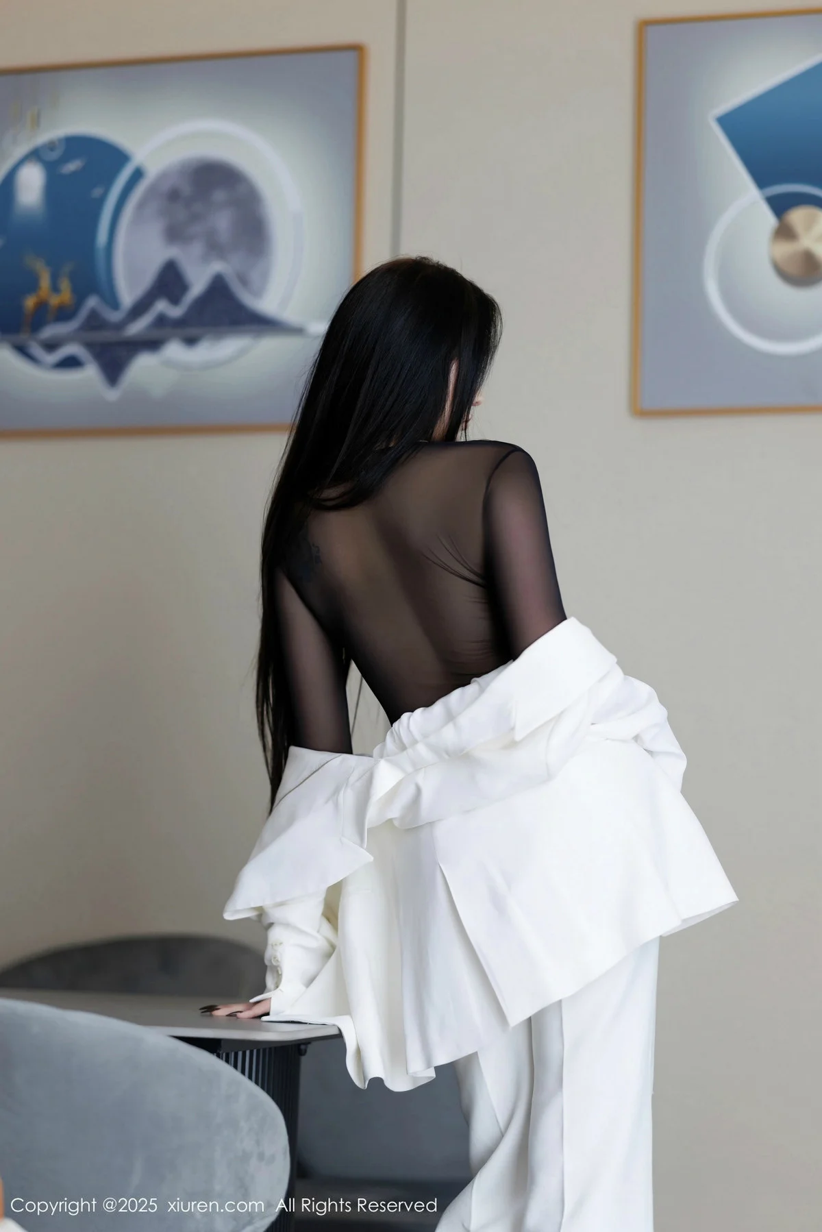 娜比性感黑色情趣内衣配黑丝吊袜秀凹凸身材完美绝美写真 第 32 张