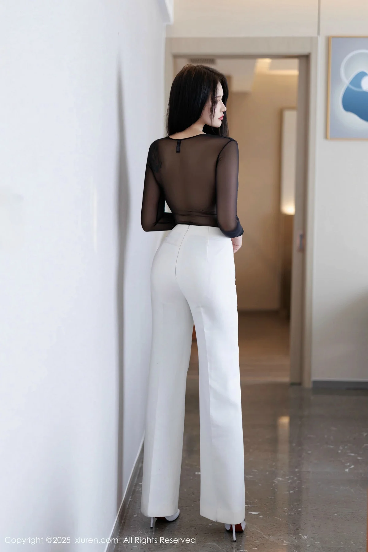 娜比性感黑色情趣内衣配黑丝吊袜秀凹凸身材完美绝美写真 第 43 张