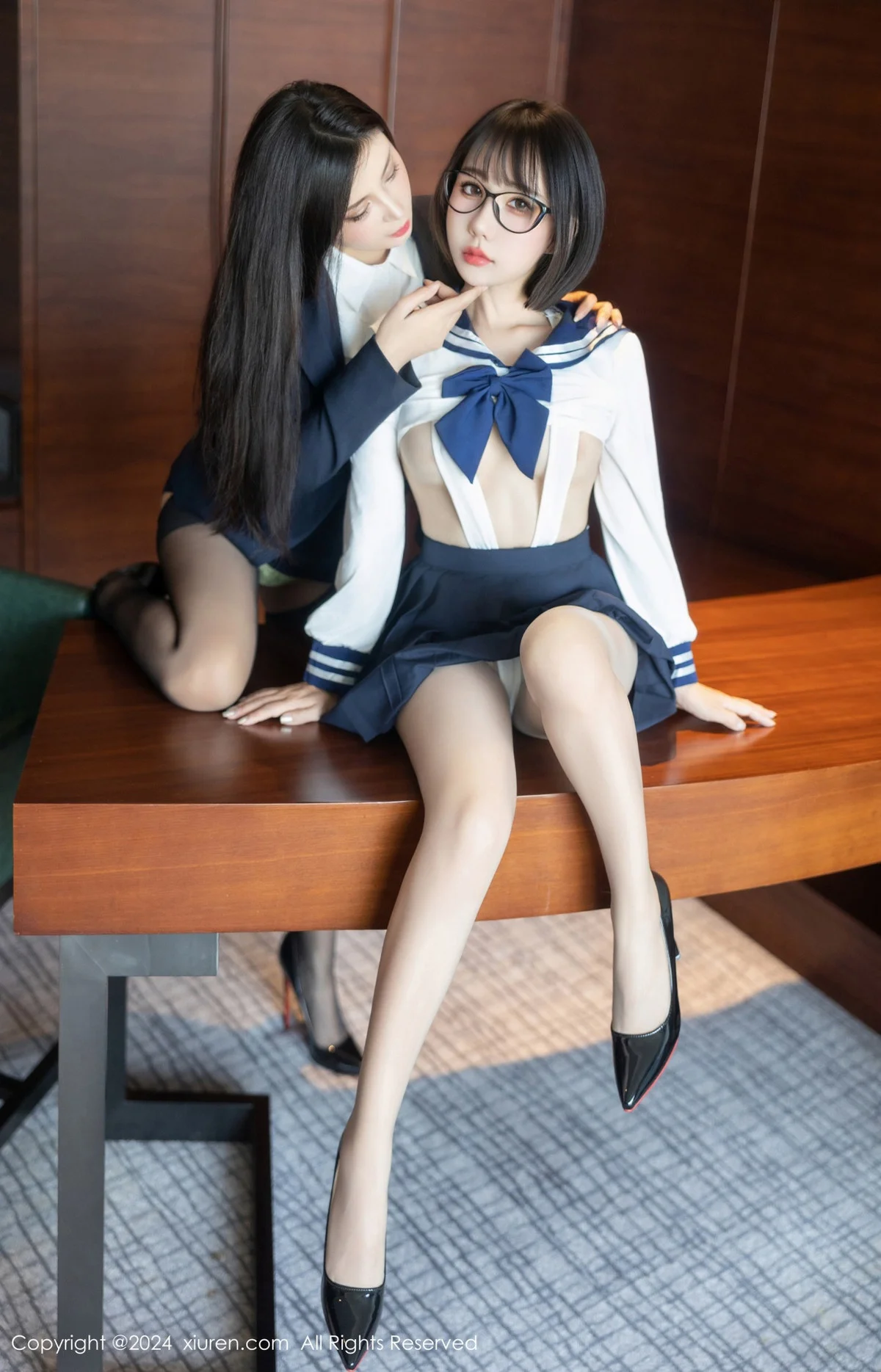 合集小蛮妖Yummy私房性感姐妹花超薄黑丝秀美腿绝美写真 第 45 张