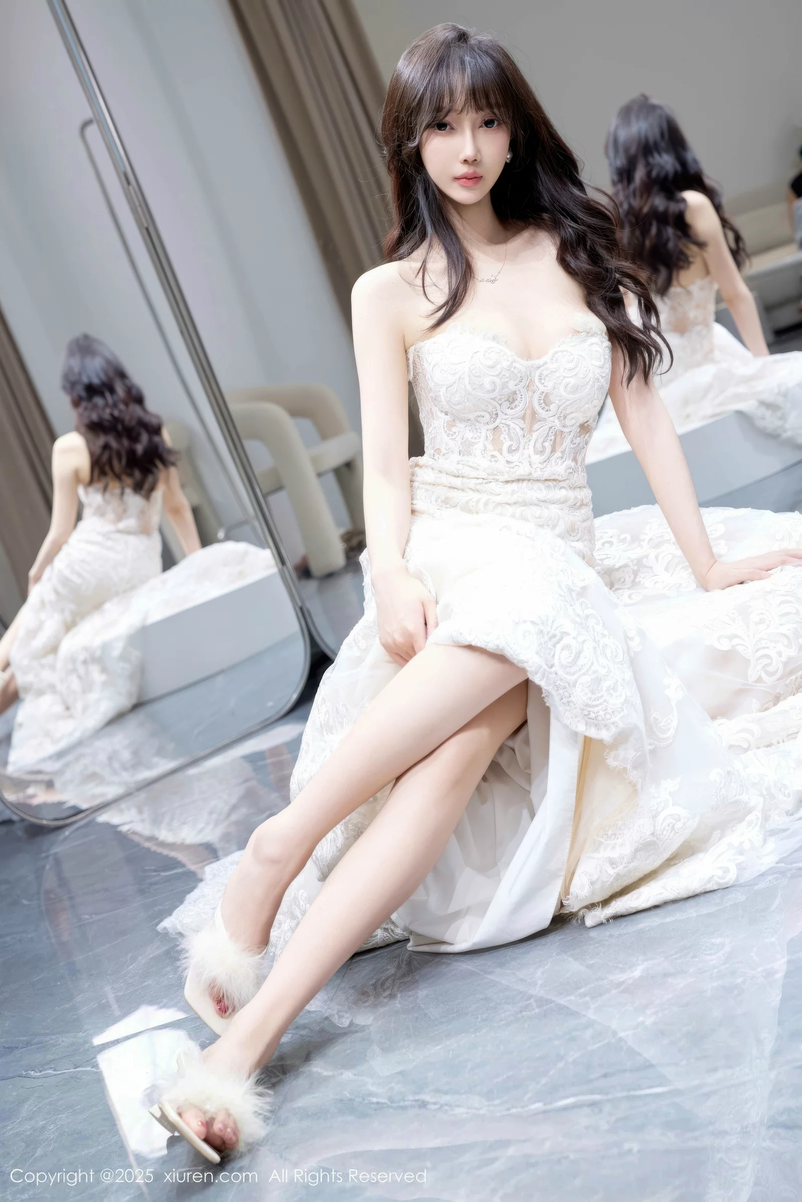 玥儿玥er私房性感白色婚纱礼裙秀完美身材迷人绝美写真 第 28 张
