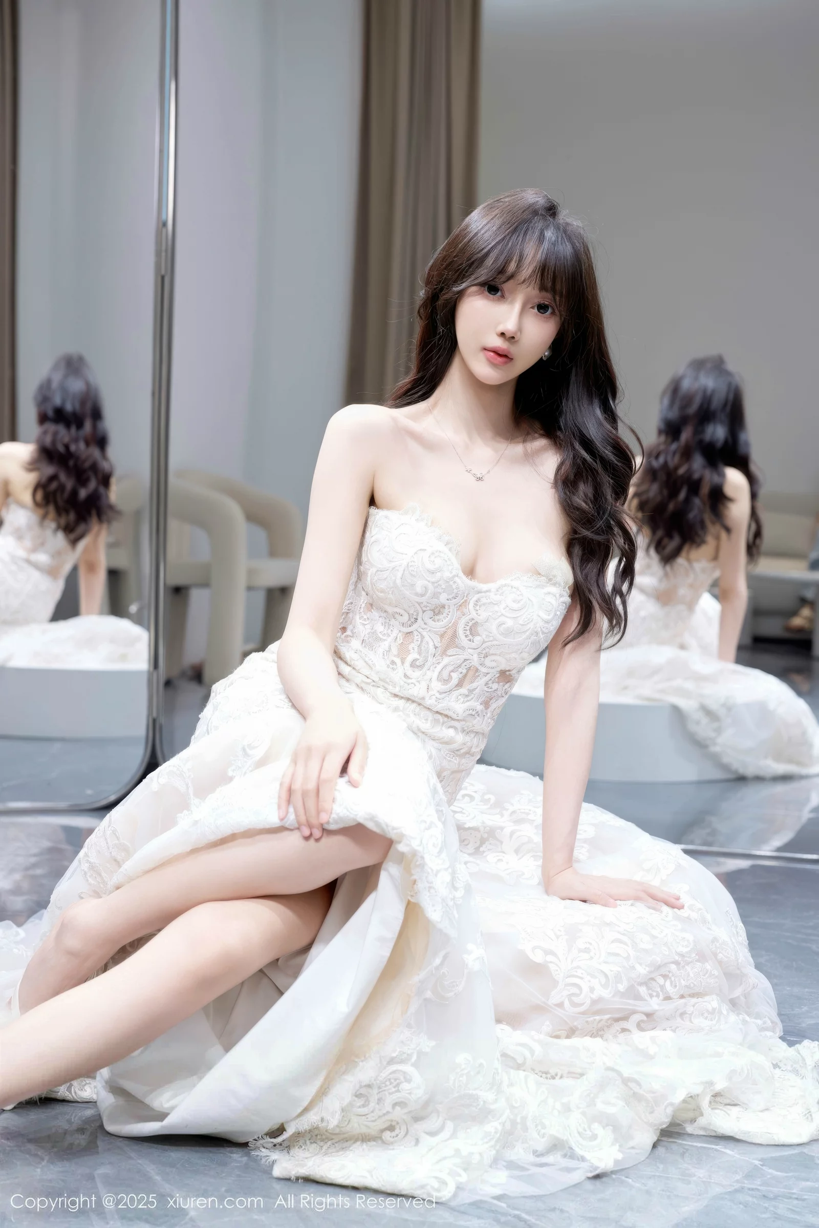 玥儿玥er私房性感白色婚纱礼裙秀完美身材迷人绝美写真 第 30 张