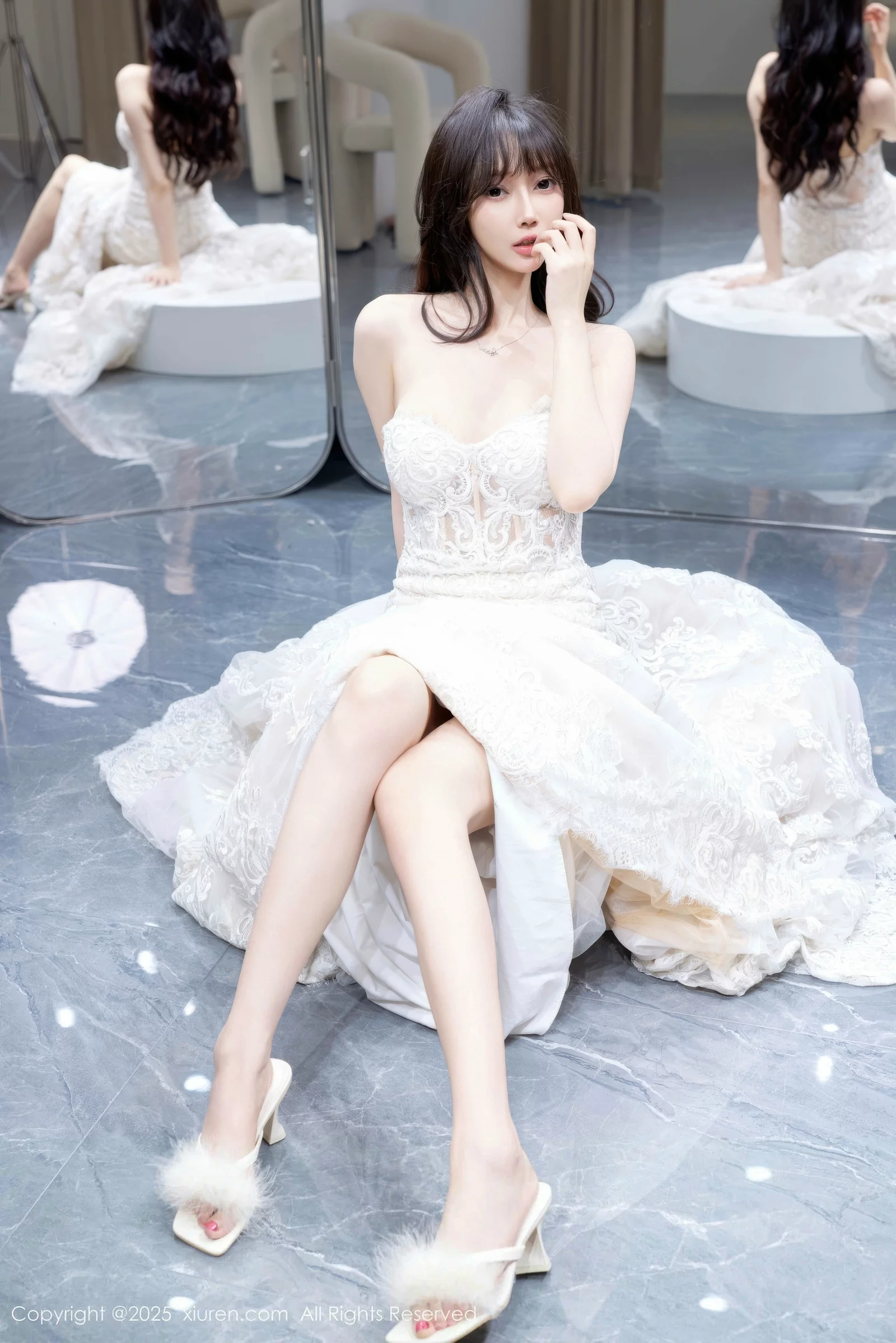 玥儿玥er私房性感白色婚纱礼裙秀完美身材迷人绝美写真 第 34 张