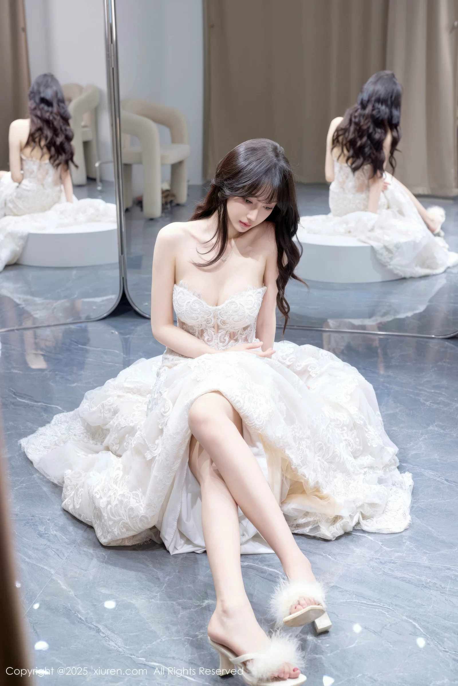 玥儿玥er私房性感白色婚纱礼裙秀完美身材迷人绝美写真 第 37 张