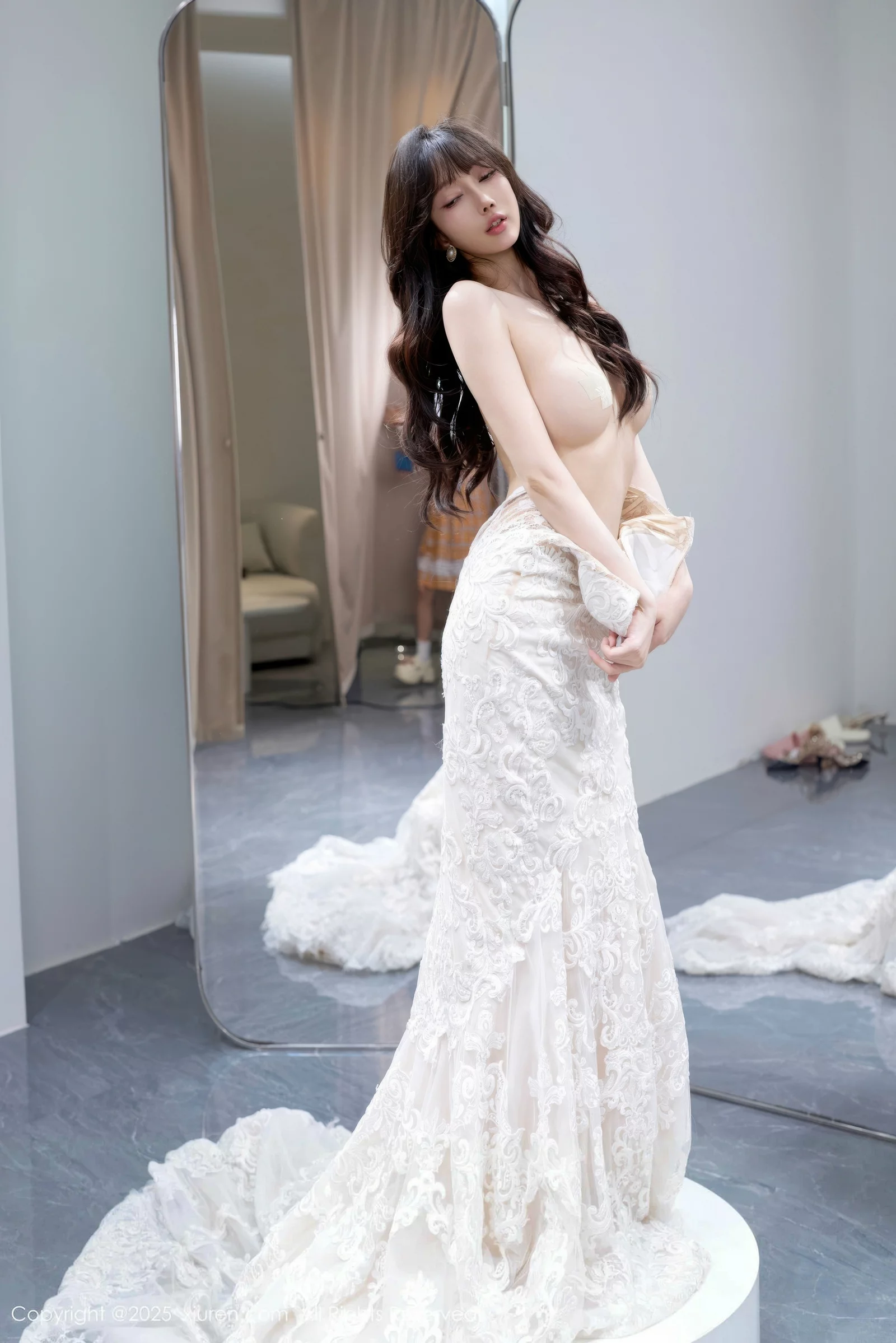 玥儿玥er私房性感白色婚纱礼裙秀完美身材迷人绝美写真 第 66 张
