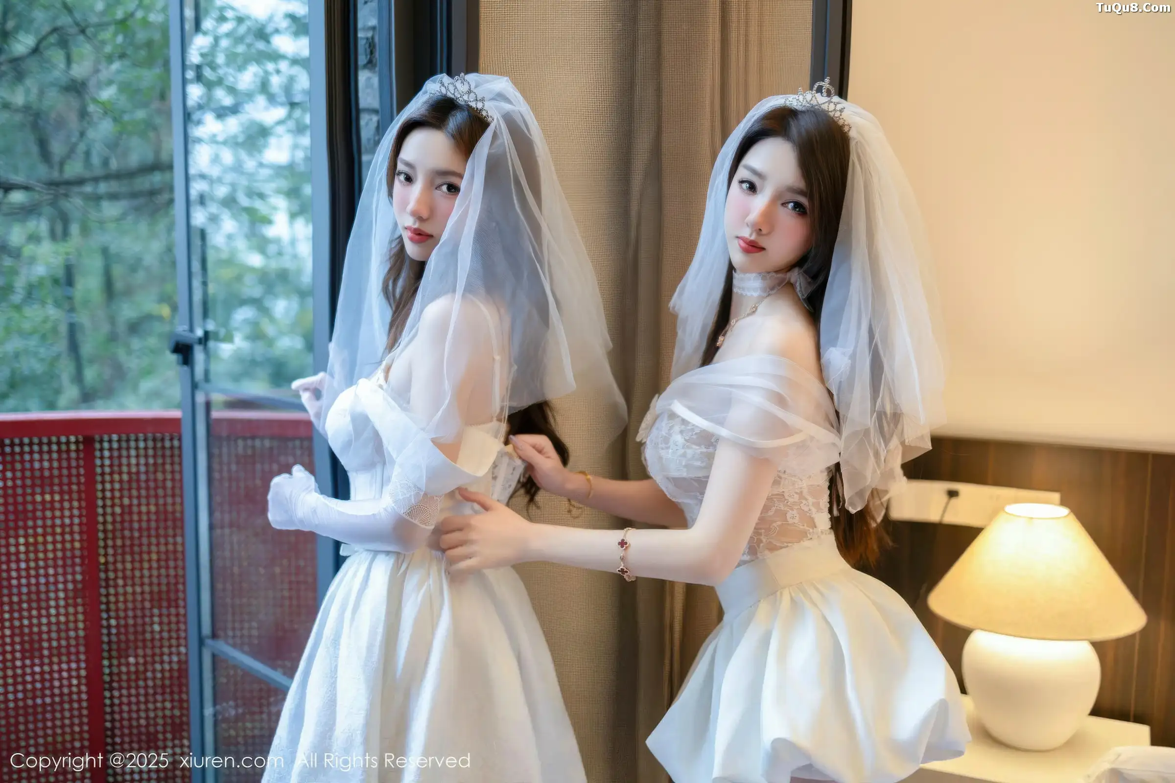 合集Twins-桃之夭夭性感姐妹花白色蕾丝婚纱迷人绝美写真 第 39 张