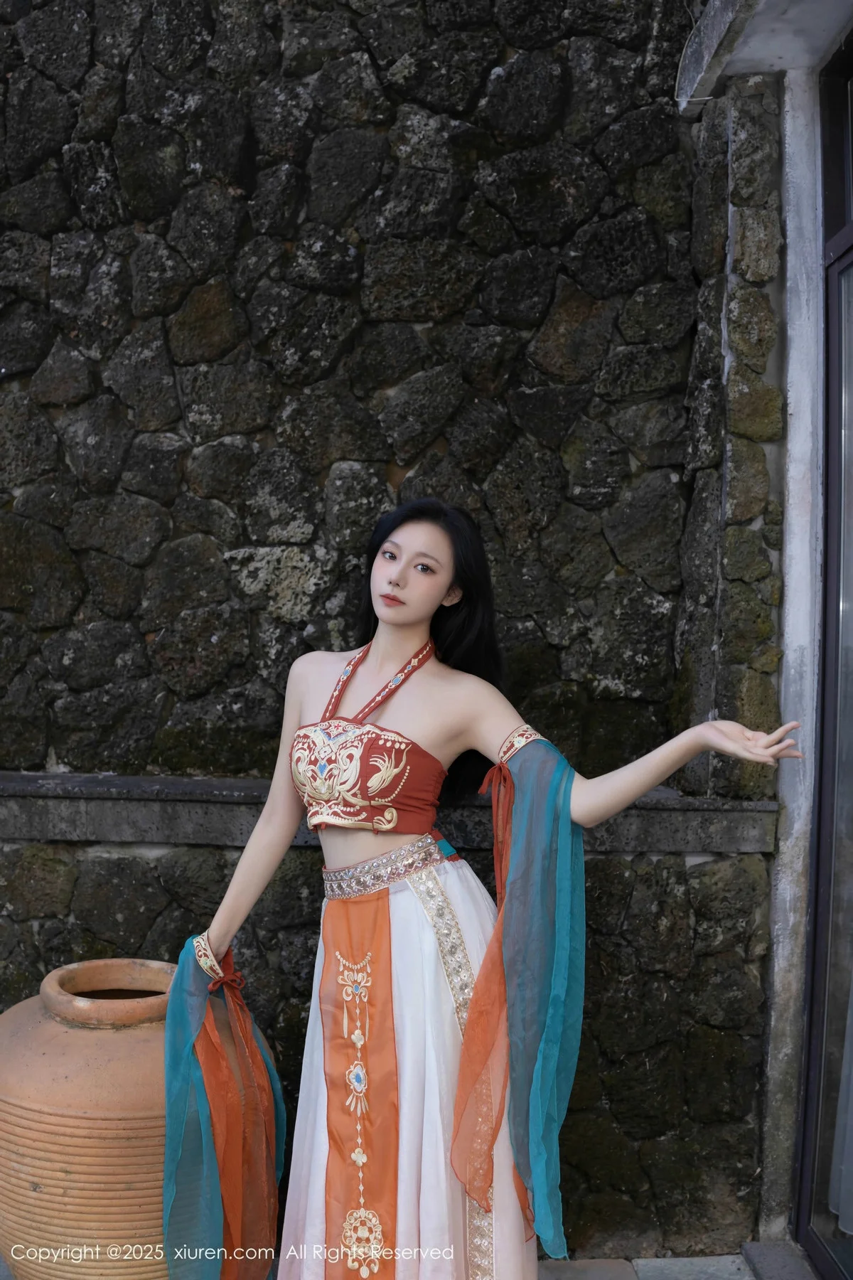 安然anran性感古风薄纱服饰配超薄肉丝秀丰满身材绝美写真 第 11 张