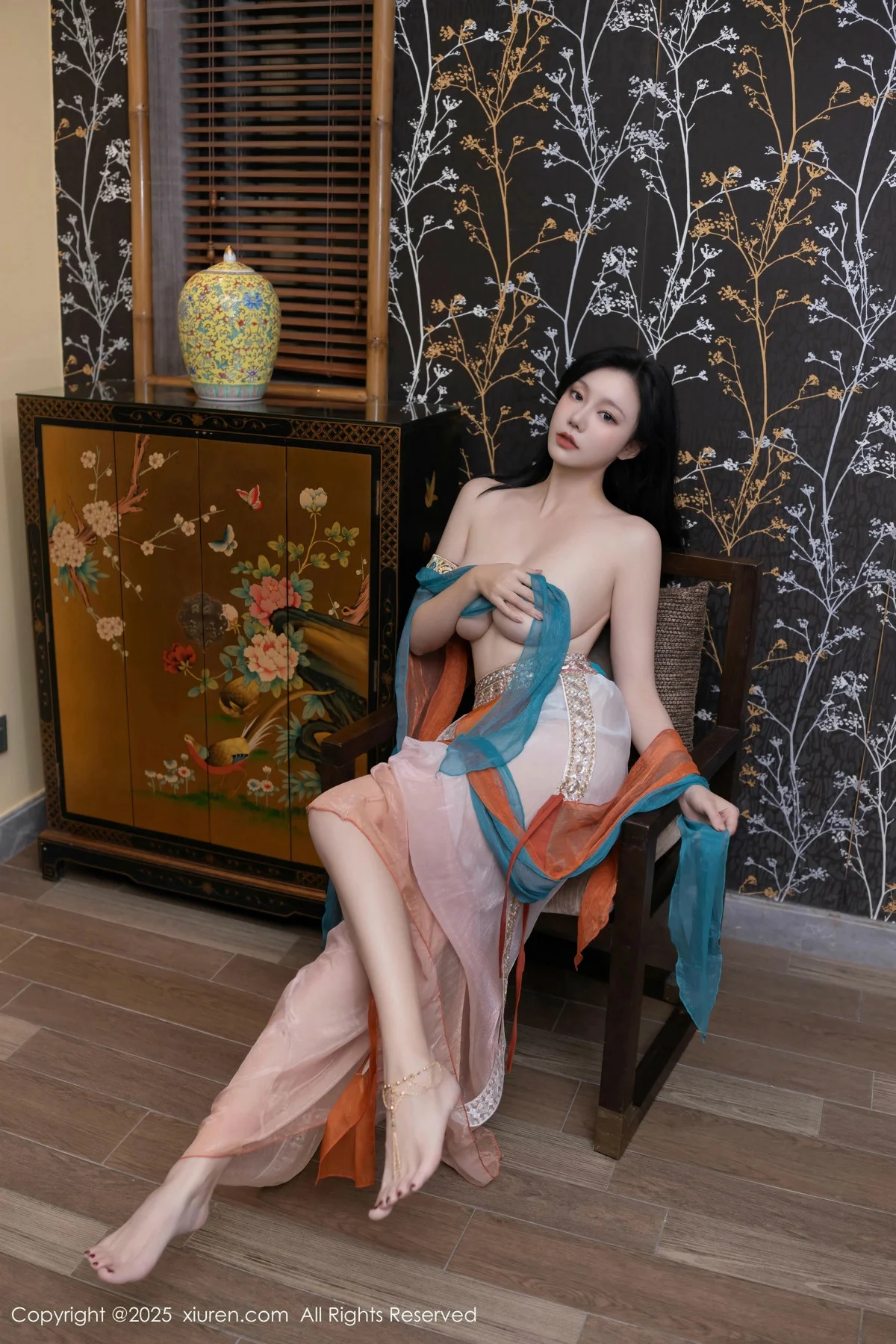 安然anran性感古风薄纱服饰配超薄肉丝秀丰满身材绝美写真 第 58 张