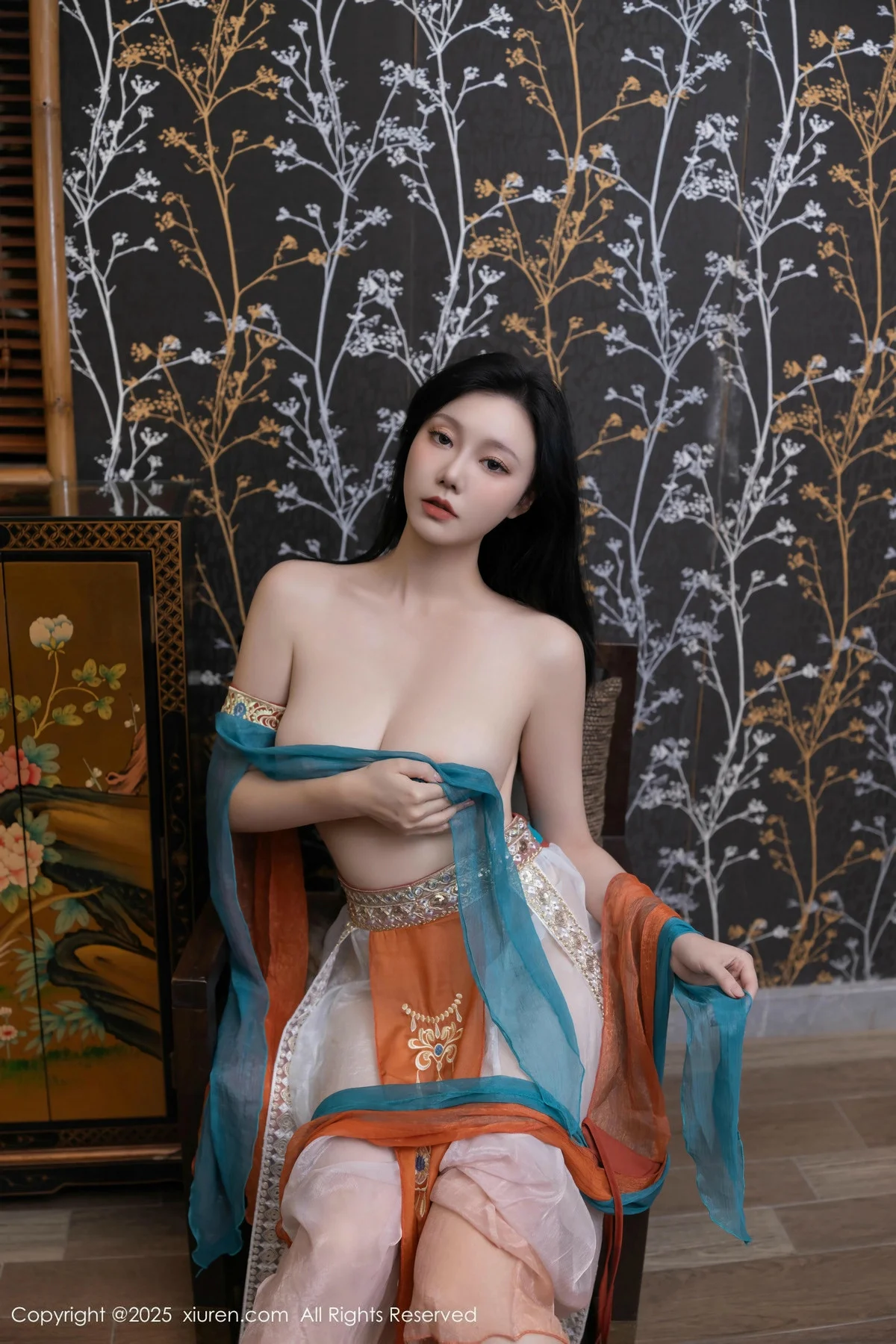 安然anran性感古风薄纱服饰配超薄肉丝秀丰满身材绝美写真 第 59 张