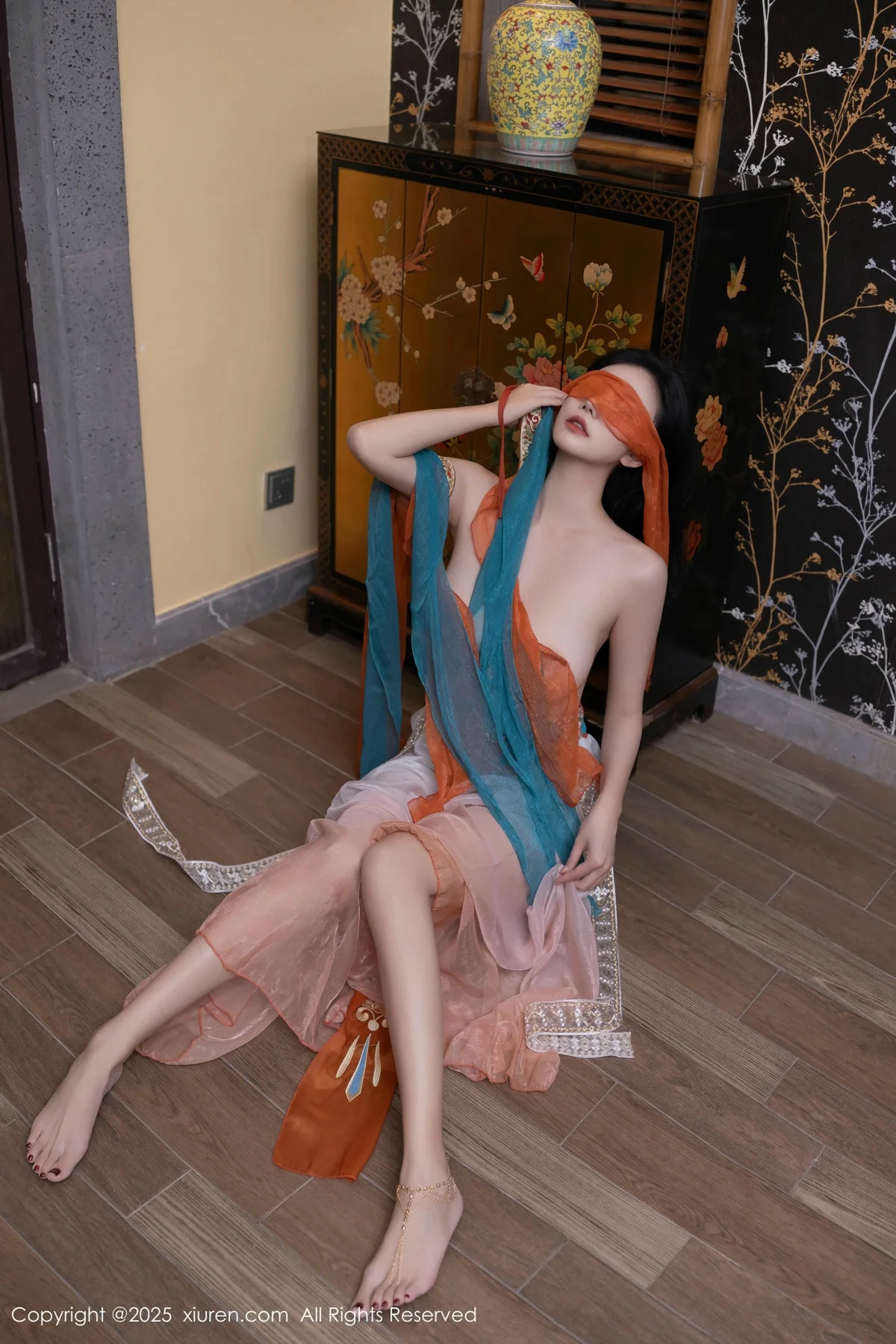 安然anran性感古风薄纱服饰配超薄肉丝秀丰满身材绝美写真 第 68 张