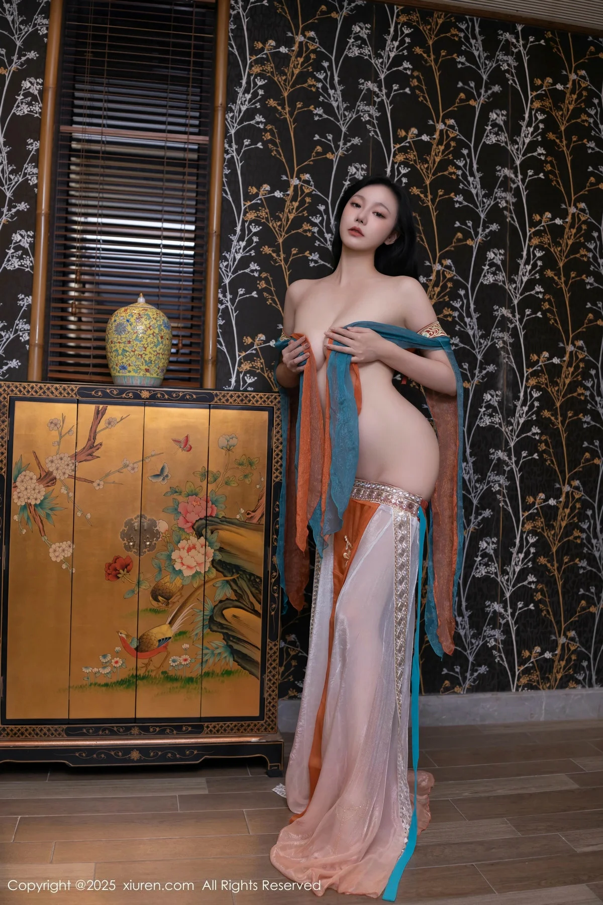 安然anran性感古风薄纱服饰配超薄肉丝秀丰满身材绝美写真 第 74 张