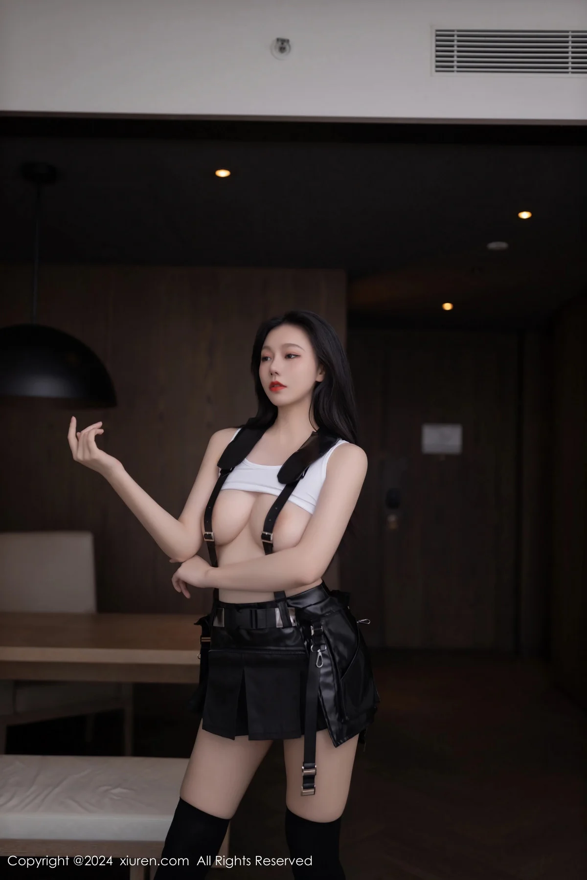 安然anran性感CosPlay蒂法服饰配黑丝袜秀柔美身姿绝美写真 第 122 张