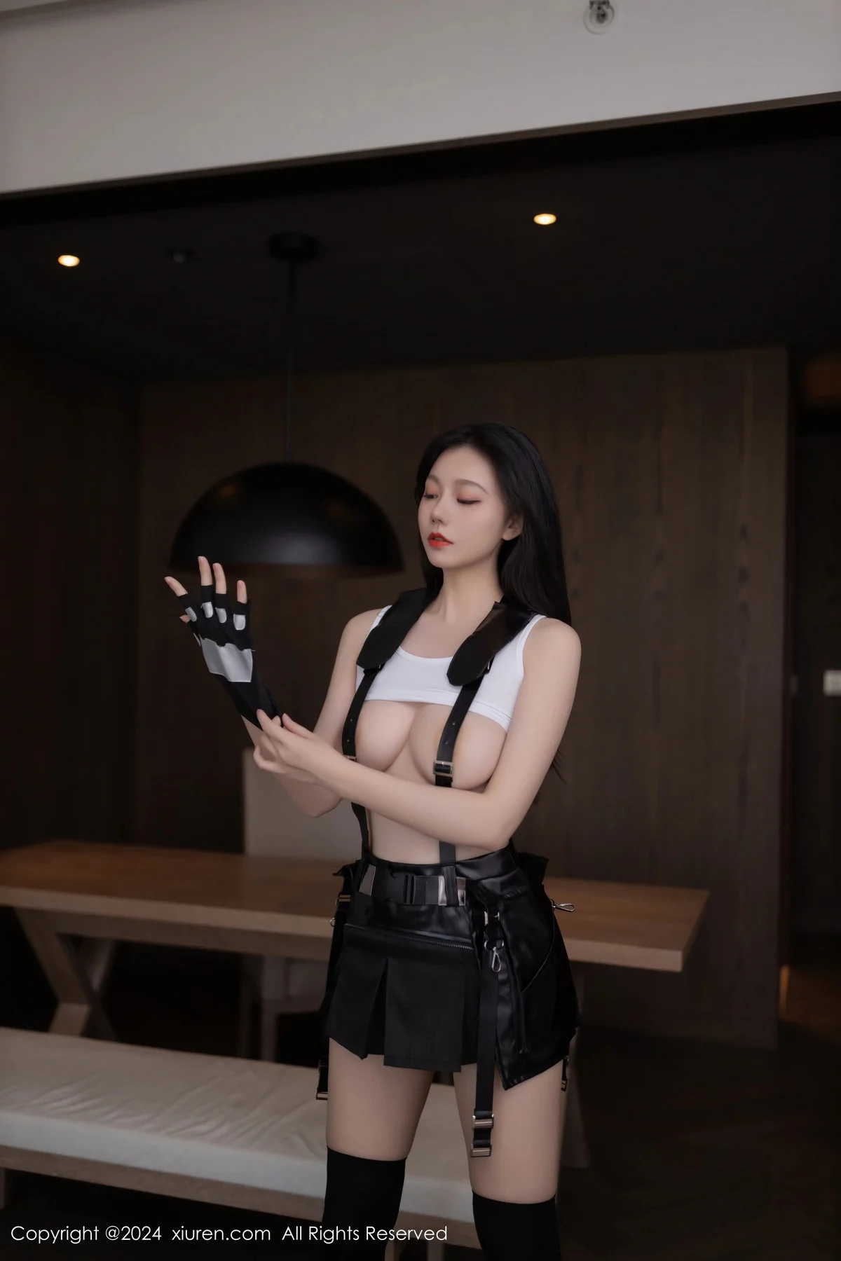 安然anran性感CosPlay蒂法服饰配黑丝袜秀柔美身姿绝美写真 第 124 张