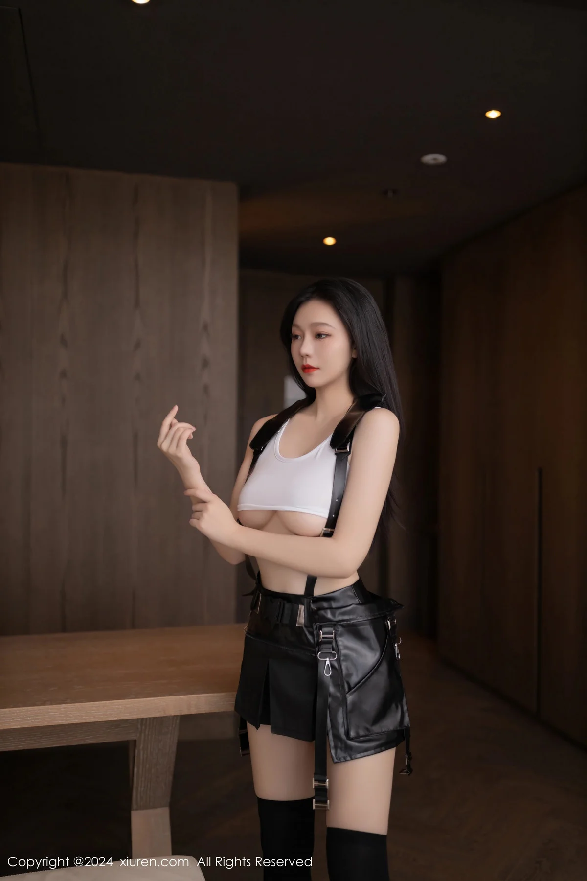 安然anran性感CosPlay蒂法服饰配黑丝袜秀柔美身姿绝美写真 第 93 张