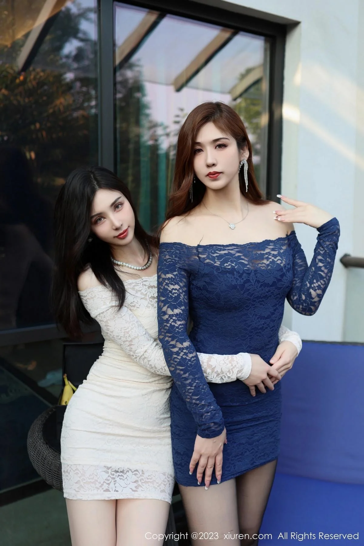 合集月野兔美妞＆曼柔性感连衣短裙配丝袜系列完美绝美写真 第 5 张
