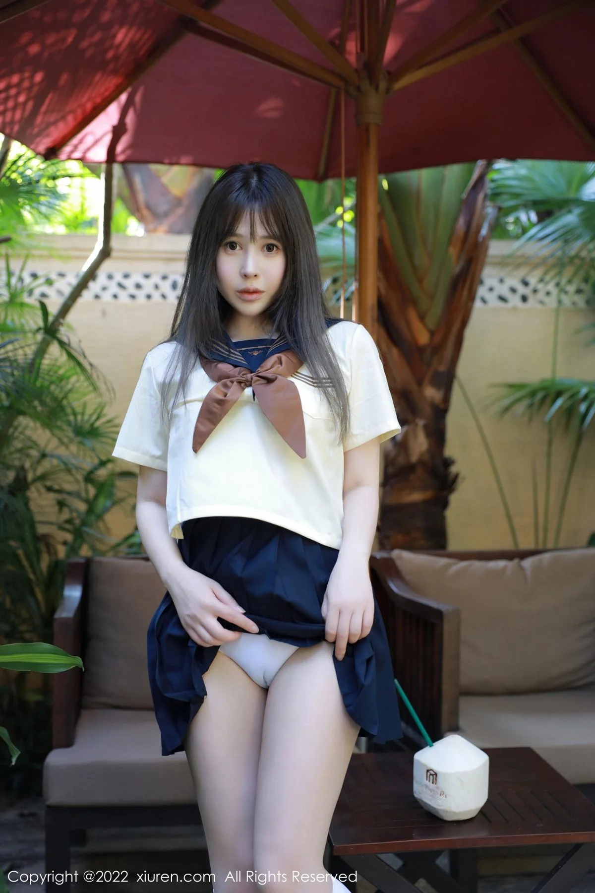 Evelyn艾莉南京旅拍户外性感白色水手服秀完美身材绝美写真 第 28 张