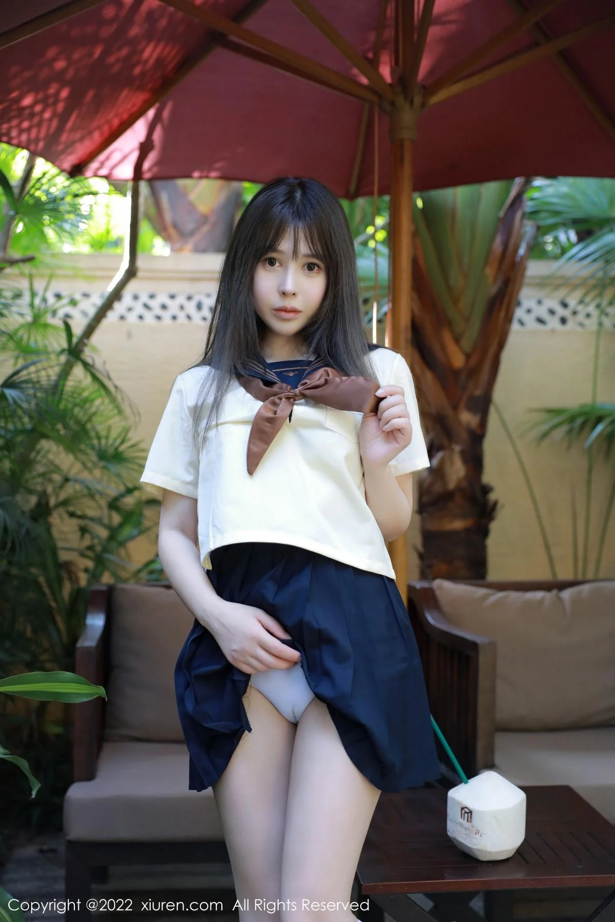 Evelyn艾莉南京旅拍户外性感白色水手服秀完美身材绝美写真 第 29 张