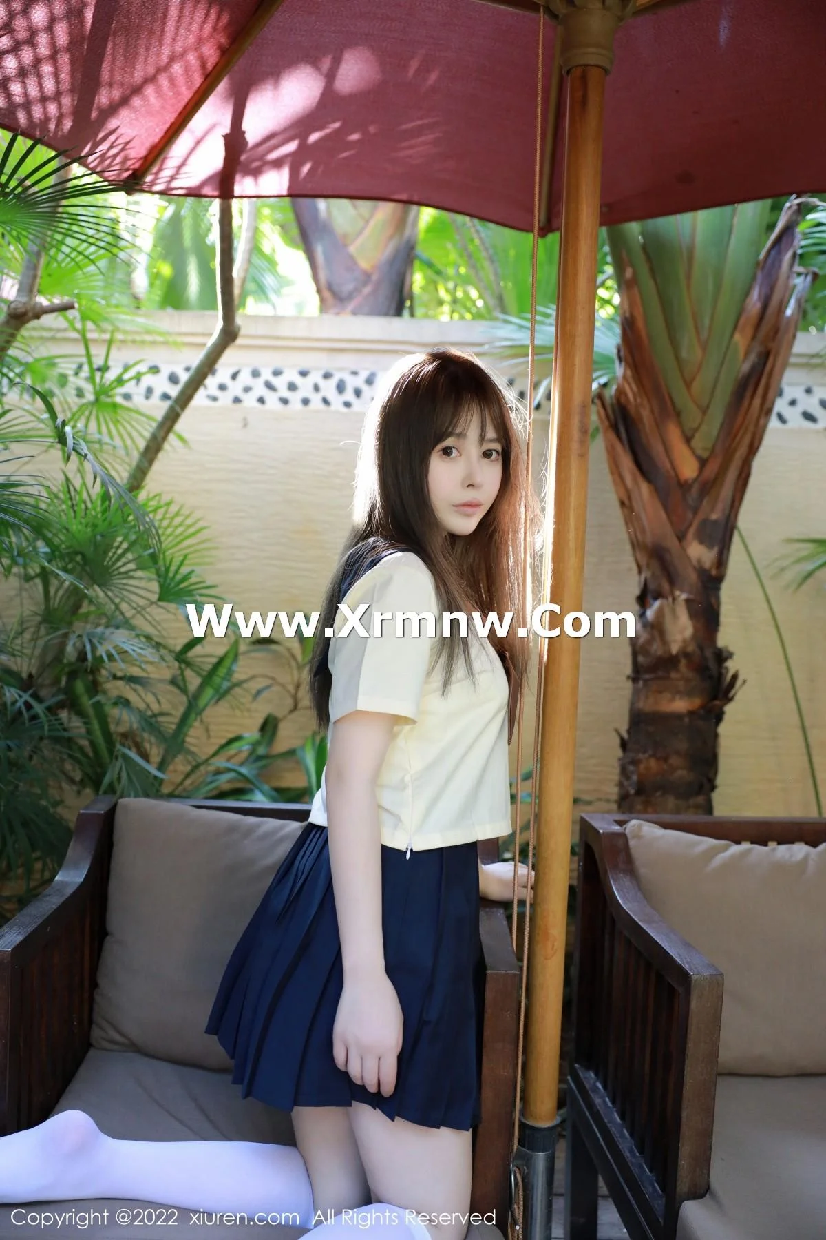 Evelyn艾莉南京旅拍户外性感白色水手服秀完美身材绝美写真 第 44 张