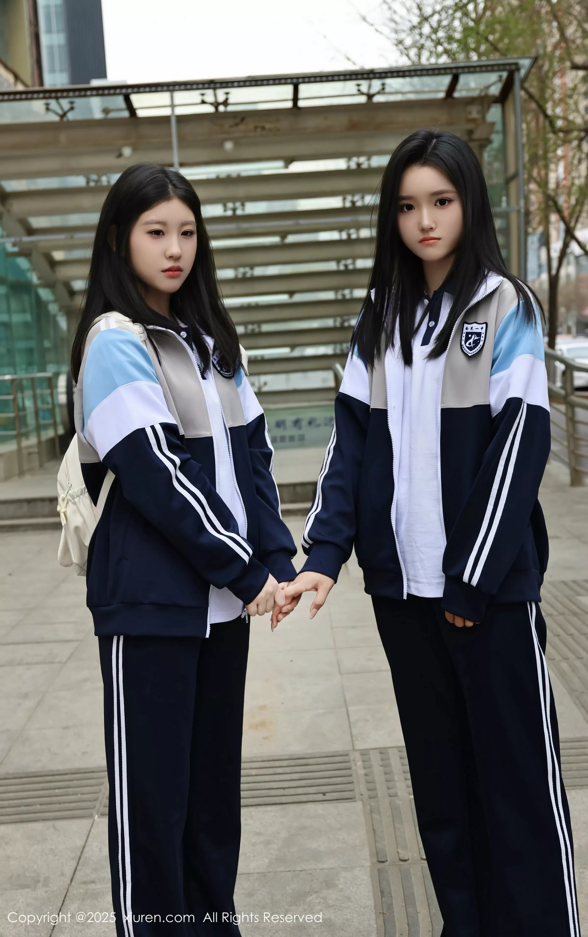 合集美女小芭乐性感蓝色校服露白色内衣秀曼妙身姿绝美写真 第 14 张