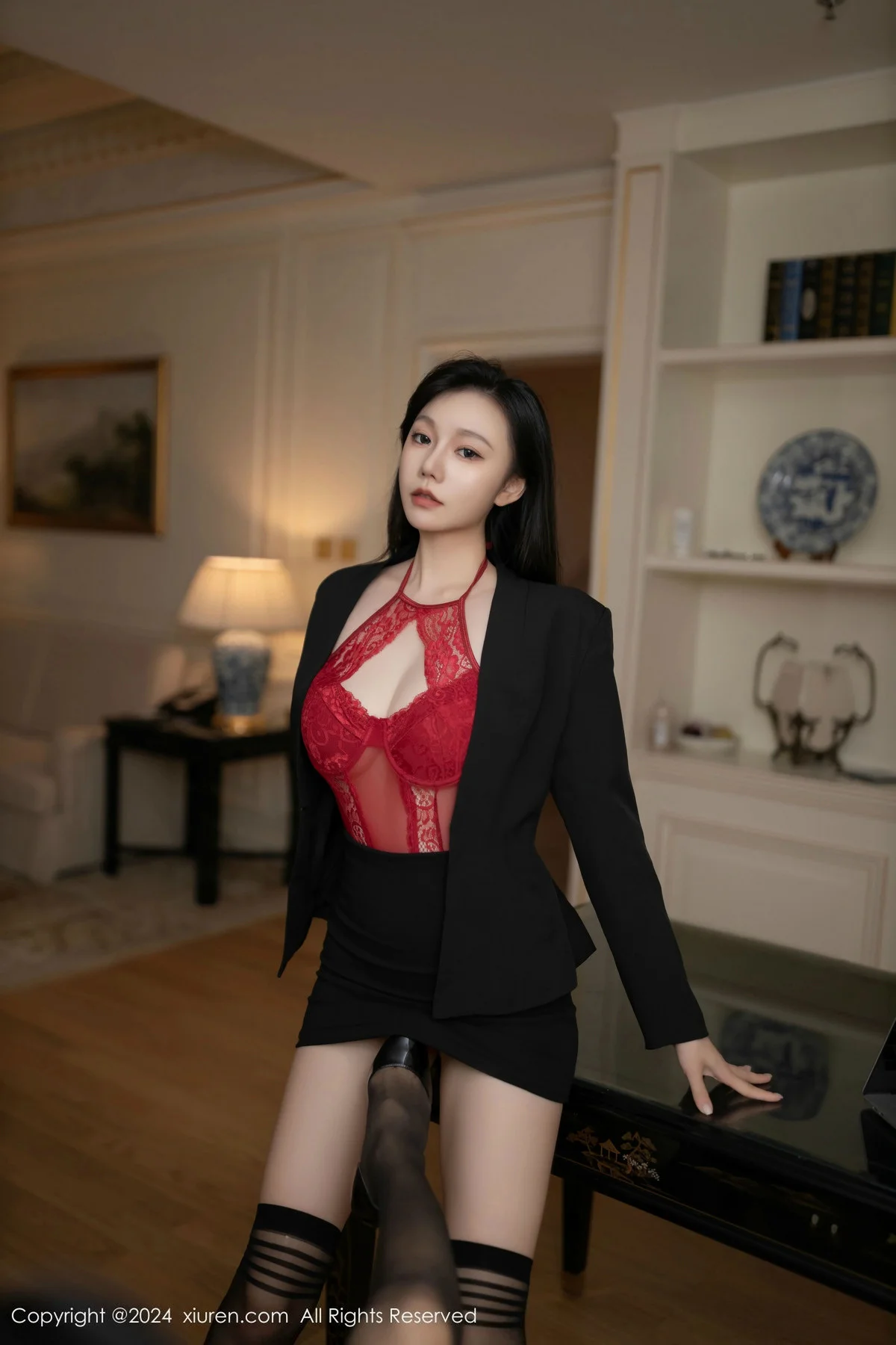 合集安然anran＆陆萱萱私房黑色OL服饰露性感内衣绝美写真 第 31 张