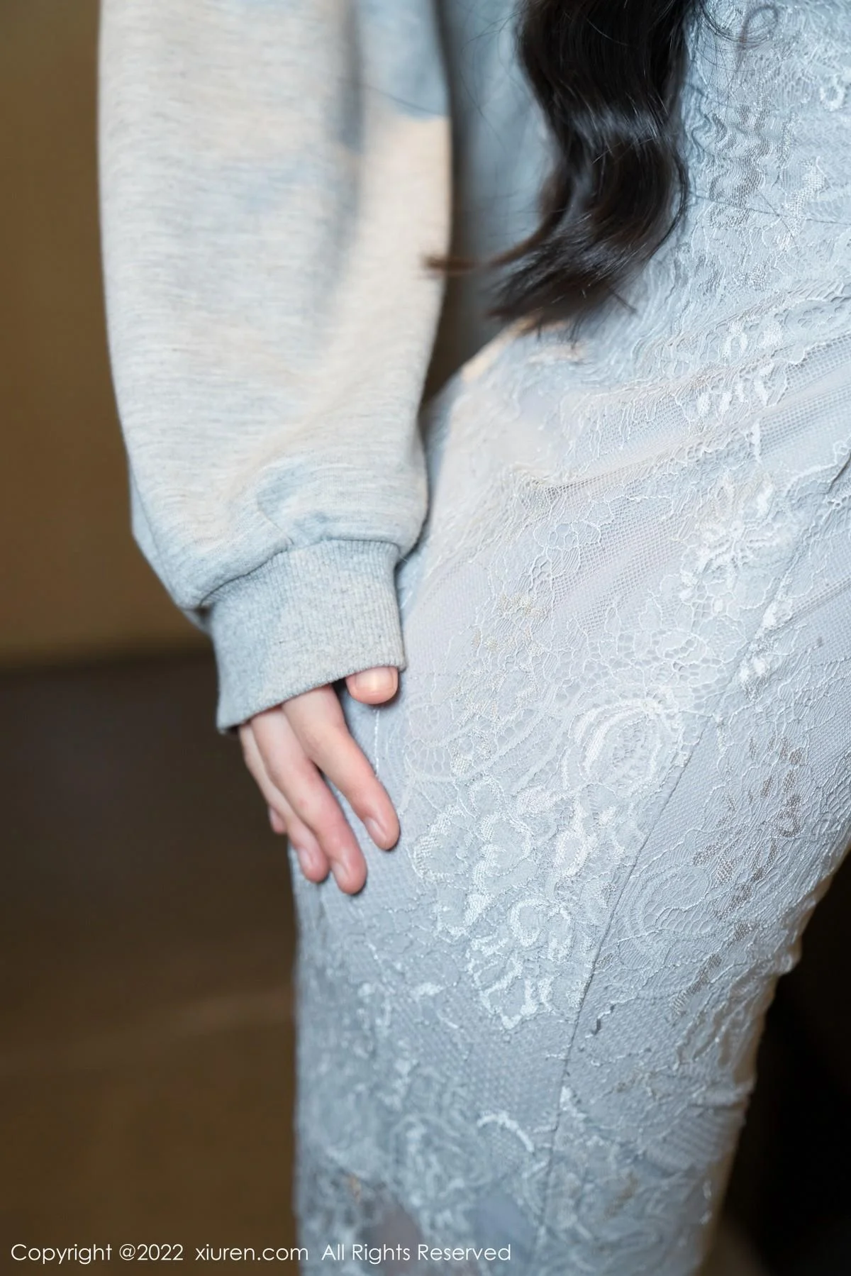 周于希Sally温柔贤妻主题半脱露蕾丝内衣秀完美身材绝美写真 第 13 张