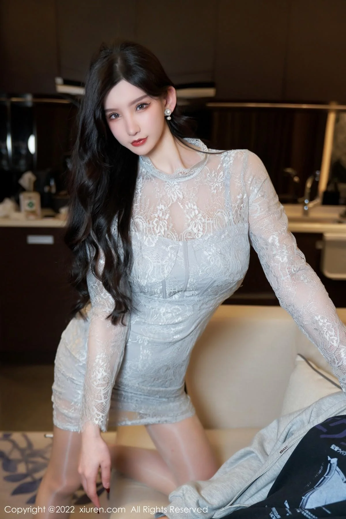周于希Sally温柔贤妻主题半脱露蕾丝内衣秀完美身材绝美写真 第 23 张