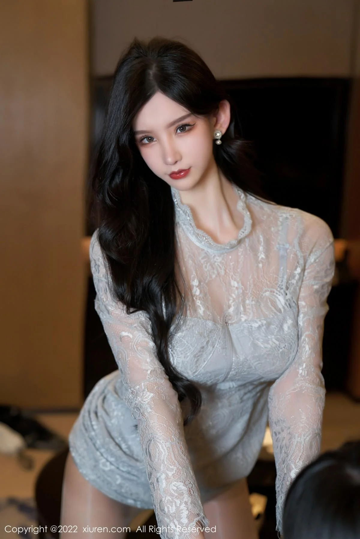 周于希Sally温柔贤妻主题半脱露蕾丝内衣秀完美身材绝美写真 第 26 张