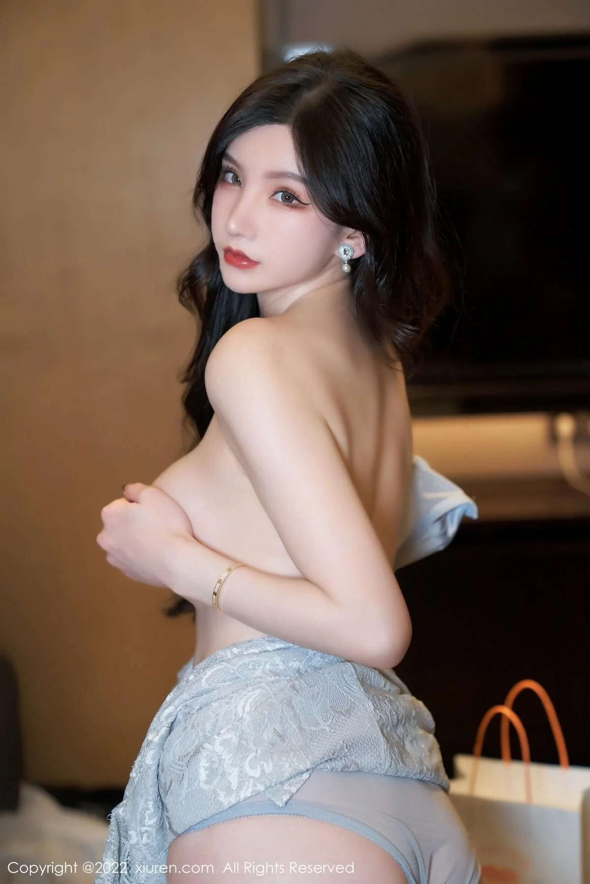 周于希Sally温柔贤妻主题半脱露蕾丝内衣秀完美身材绝美写真 第 54 张