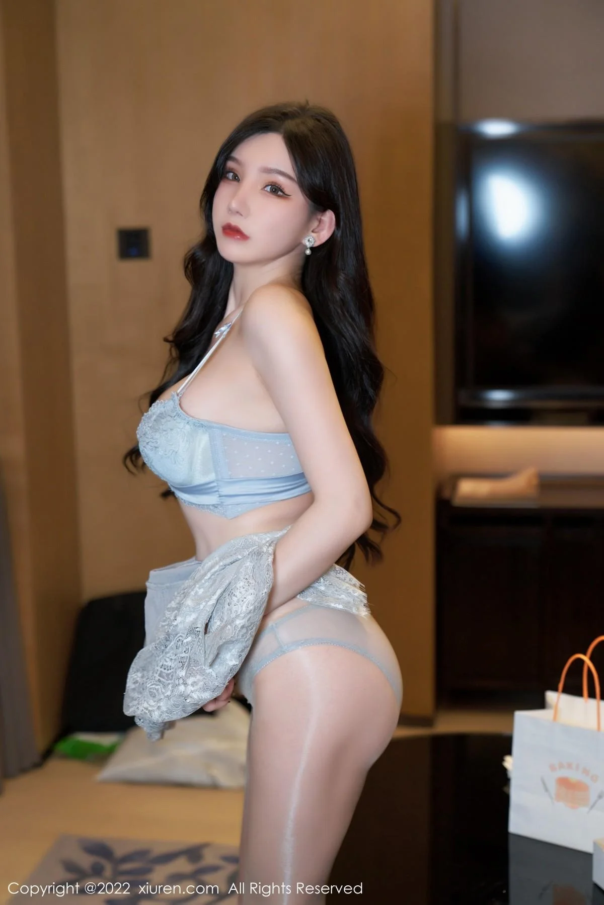 周于希Sally温柔贤妻主题半脱露蕾丝内衣秀完美身材绝美写真 第 64 张